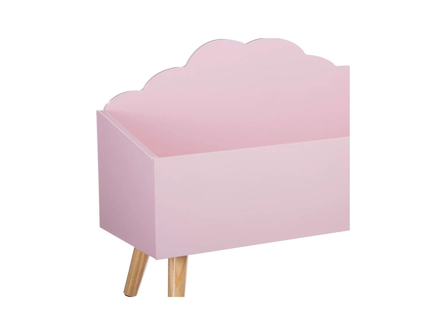 Coffre de Rangement "Nuage" 58cm Rose