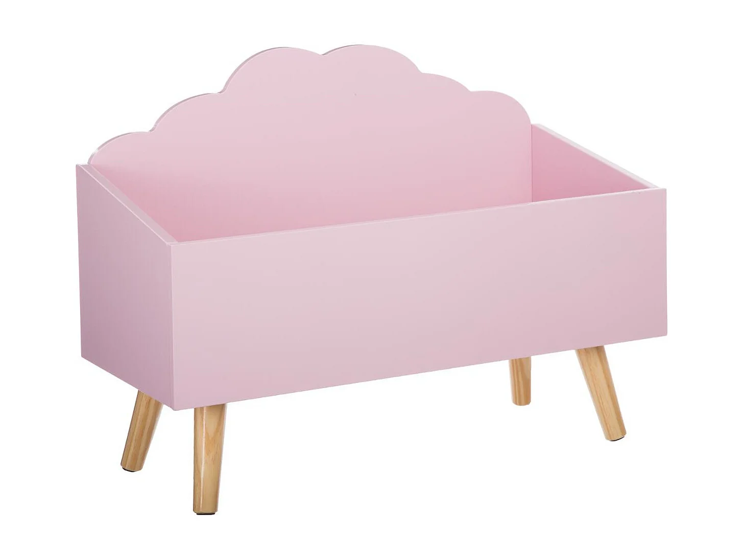 Coffre de Rangement "Nuage" 58cm Rose
