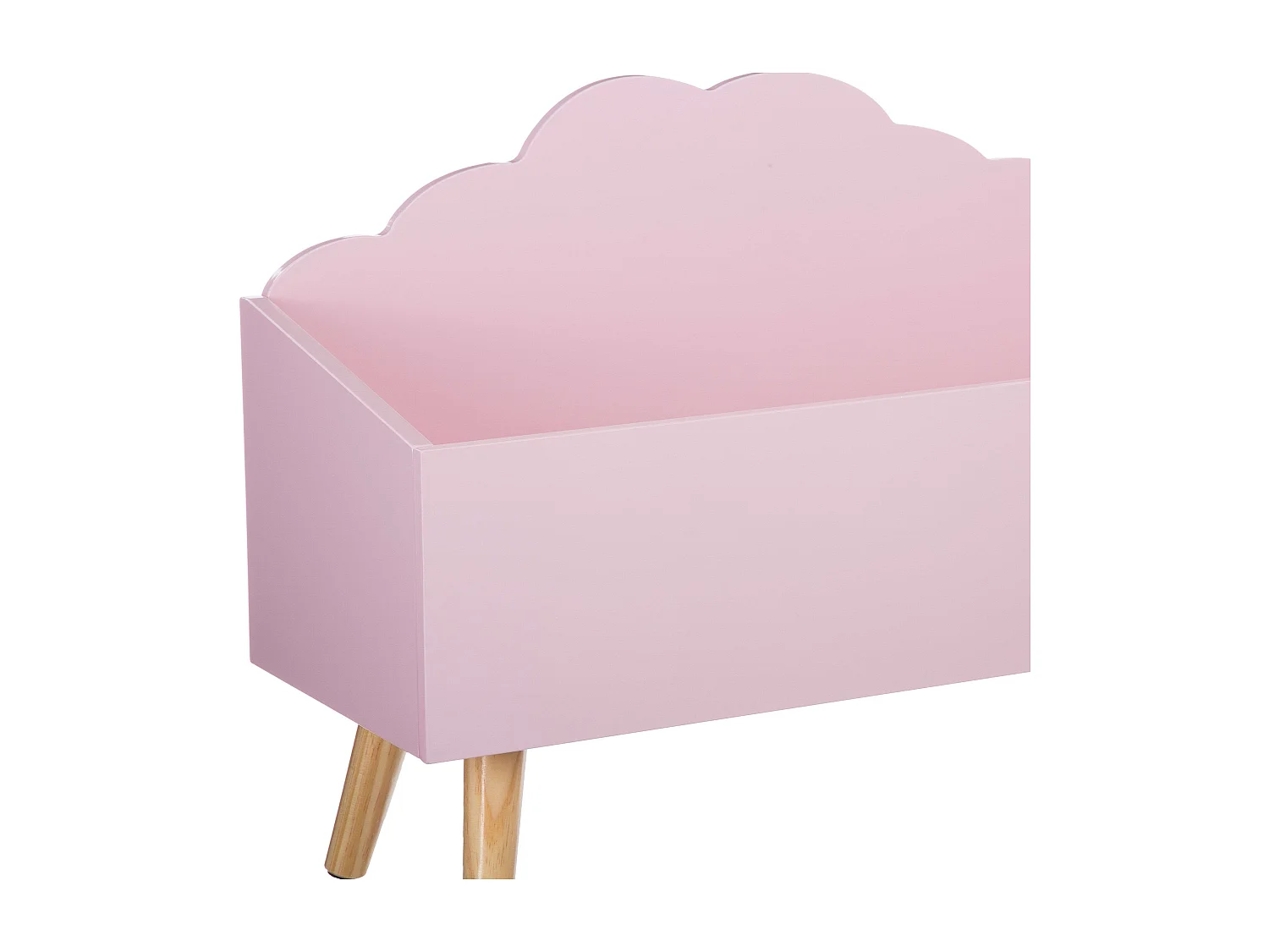 Coffre de Rangement "Nuage" 58cm Rose