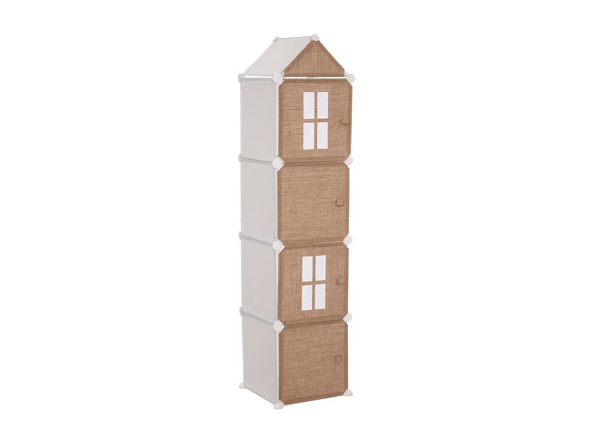 Rangement Enfant "Colonne Jute" 140cm Beige