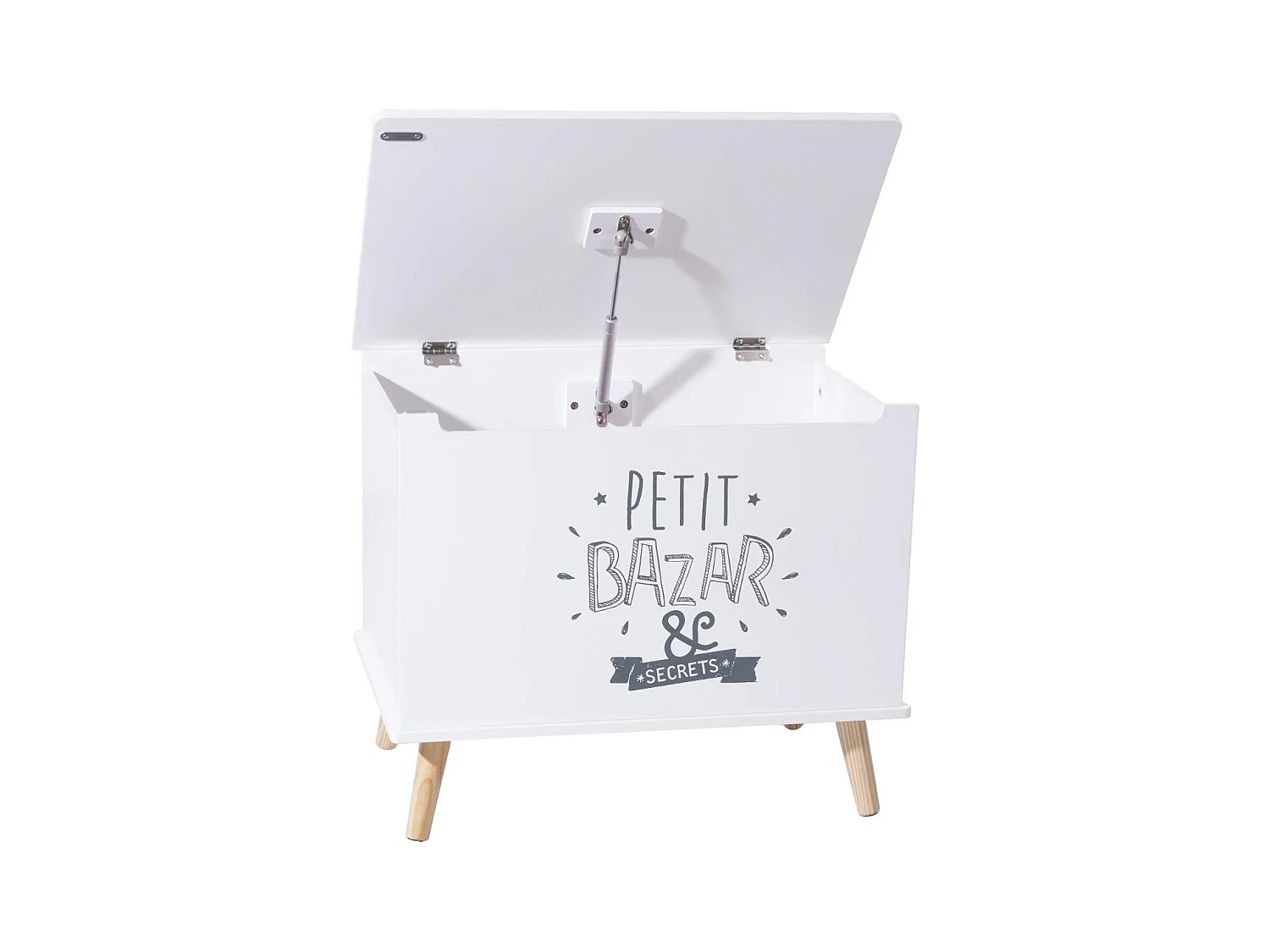 Coffre Rangement Enfant "Petit Bazar" Blanc