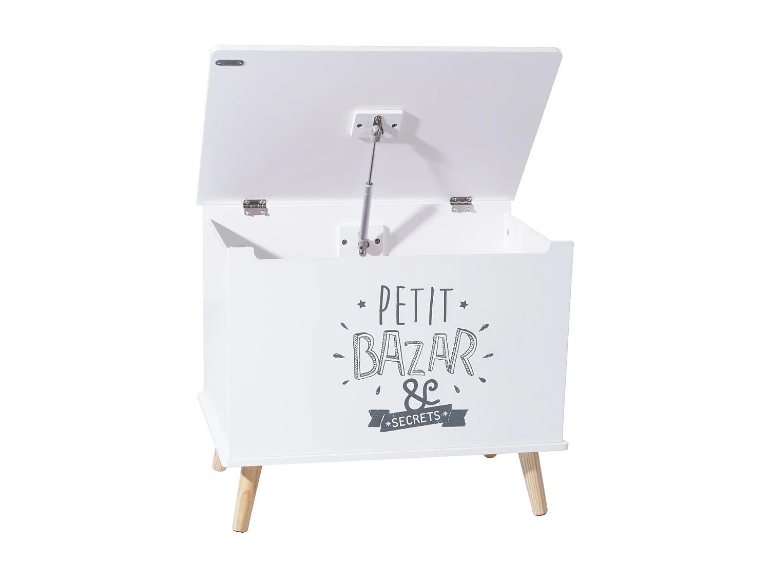 Coffre Rangement Enfant "Petit Bazar" Blanc