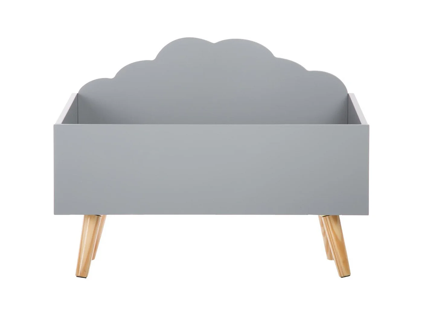 Coffre de Rangement "Nuage" 58cm Gris