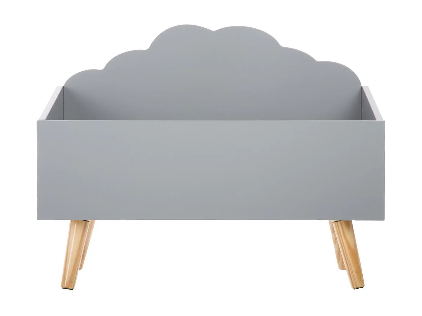 Coffre de Rangement "Nuage" 58cm Gris