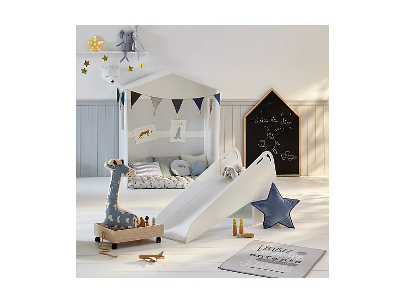 Lavagna casetta truciolato nera 116,2x75,3x3cm