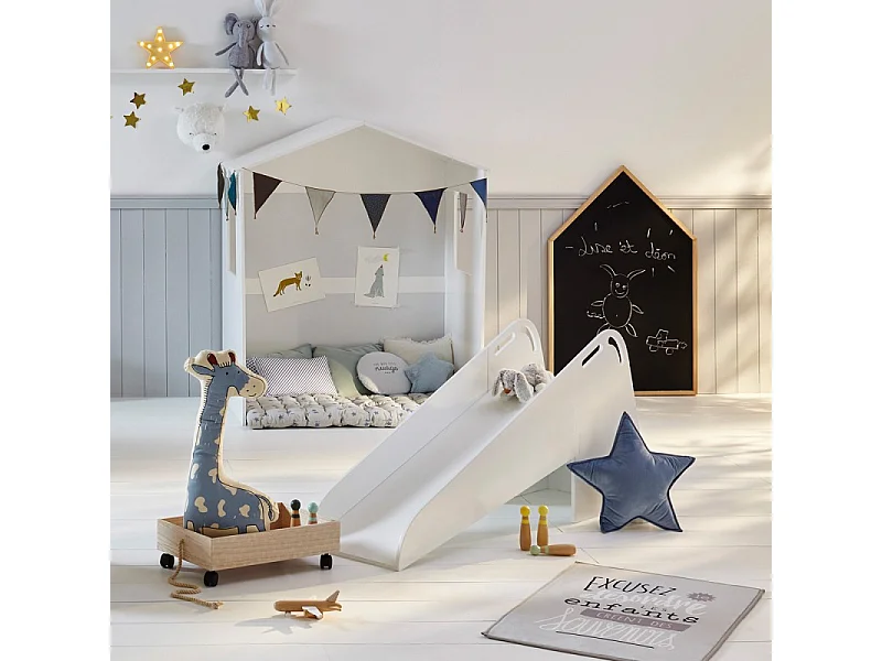 Ardoise Murale Décorative "Maison" 116cm Noir