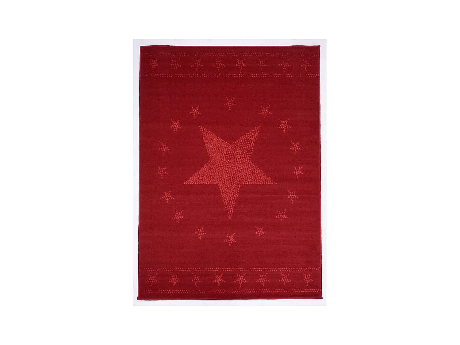 Tapis enfant 235x320 rectangle tissé rouge LYN1 1ST START