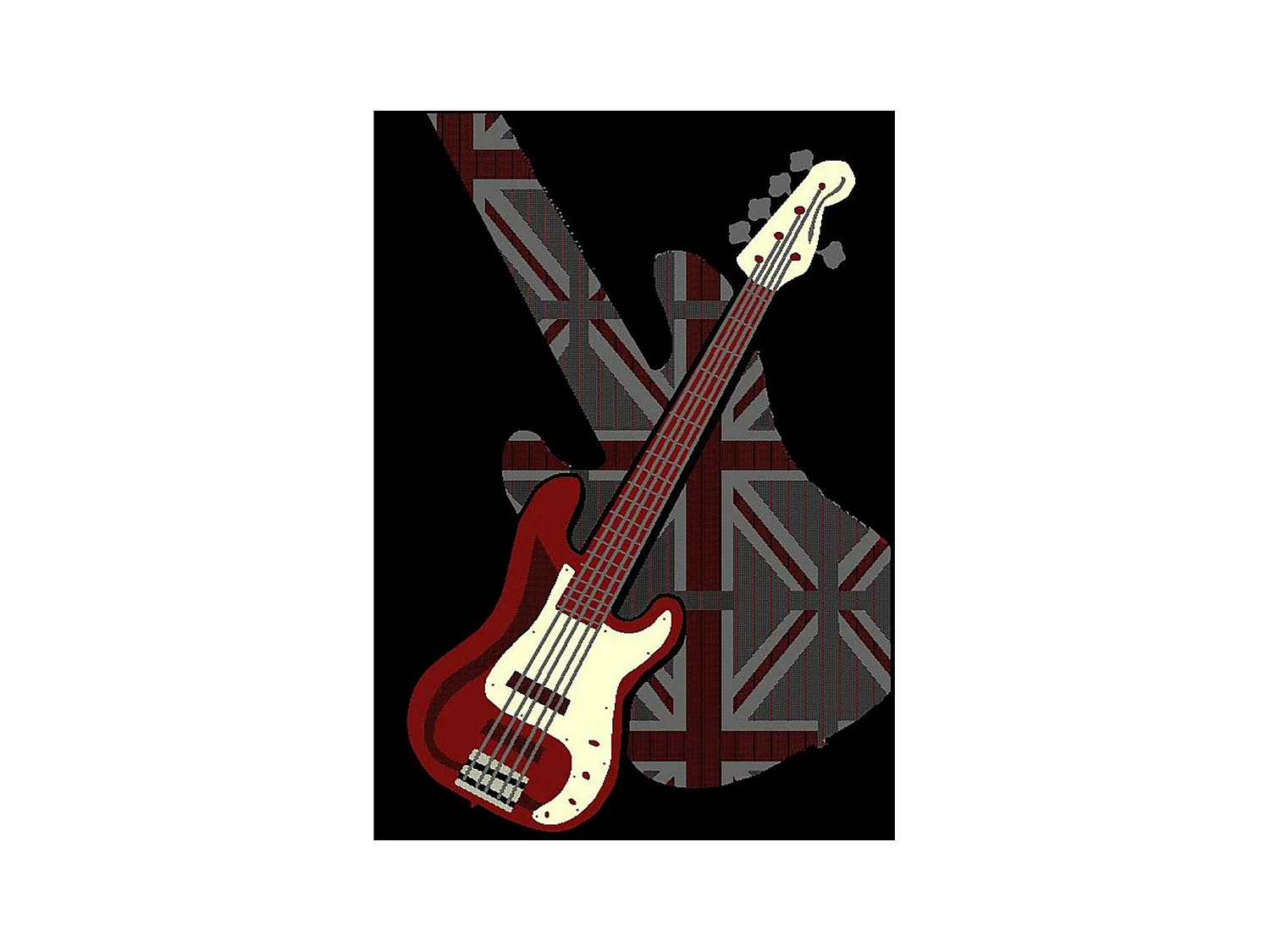 Tapis enfant 235x320 rectangle tissé noir LYN49 GUITARD