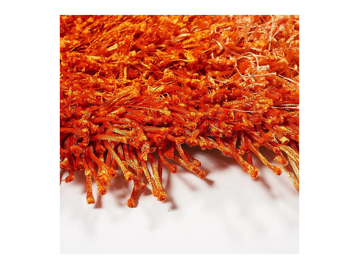 Tapis shaggy 90x160 rectangle fait main beige et marron motif enfant LOUXY