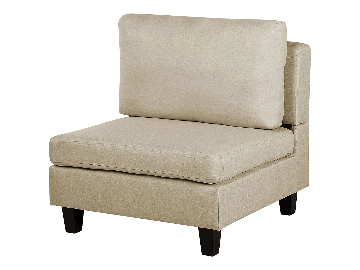 Hoekbank 4-zits stof beige rechtszijdig FEVIK