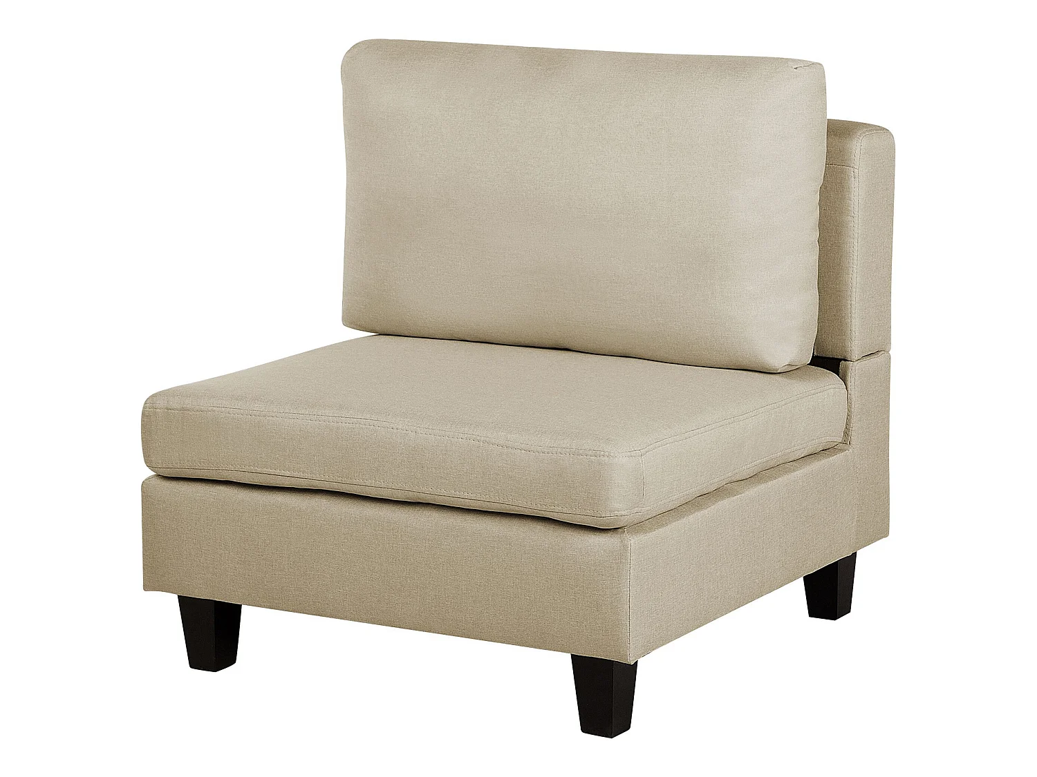 Hoekbank 4-zits stof beige rechtszijdig FEVIK