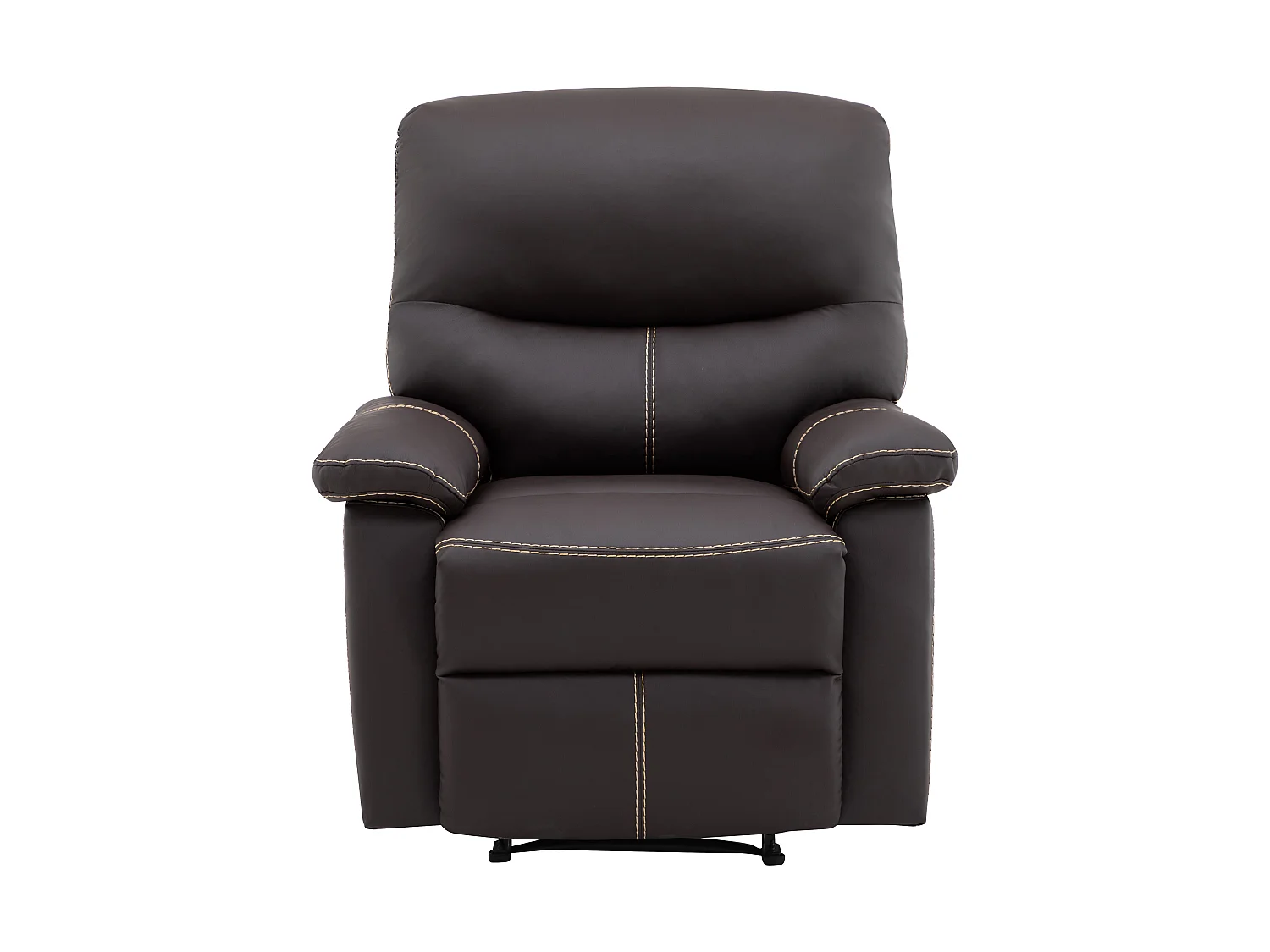 Couchgarnitur Relax 3+2+1 - Kunstleder - Braun - CANBY