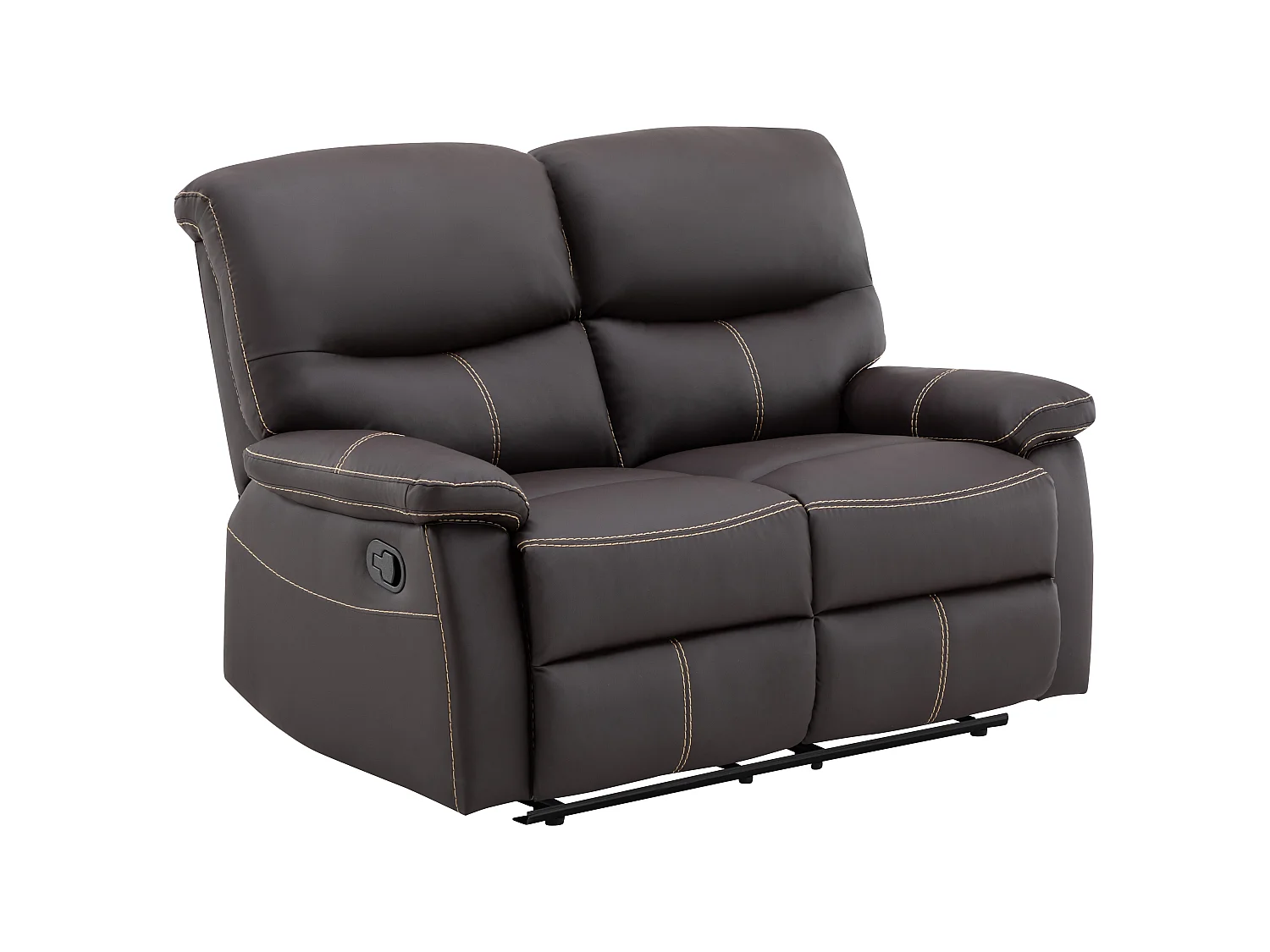 Couchgarnitur Relax 3+2+1 - Kunstleder - Braun - CANBY