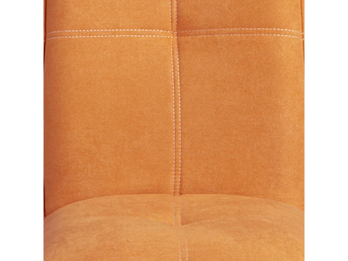 BISPO - Lot de 2 Chaises Tissu Coloris Orange