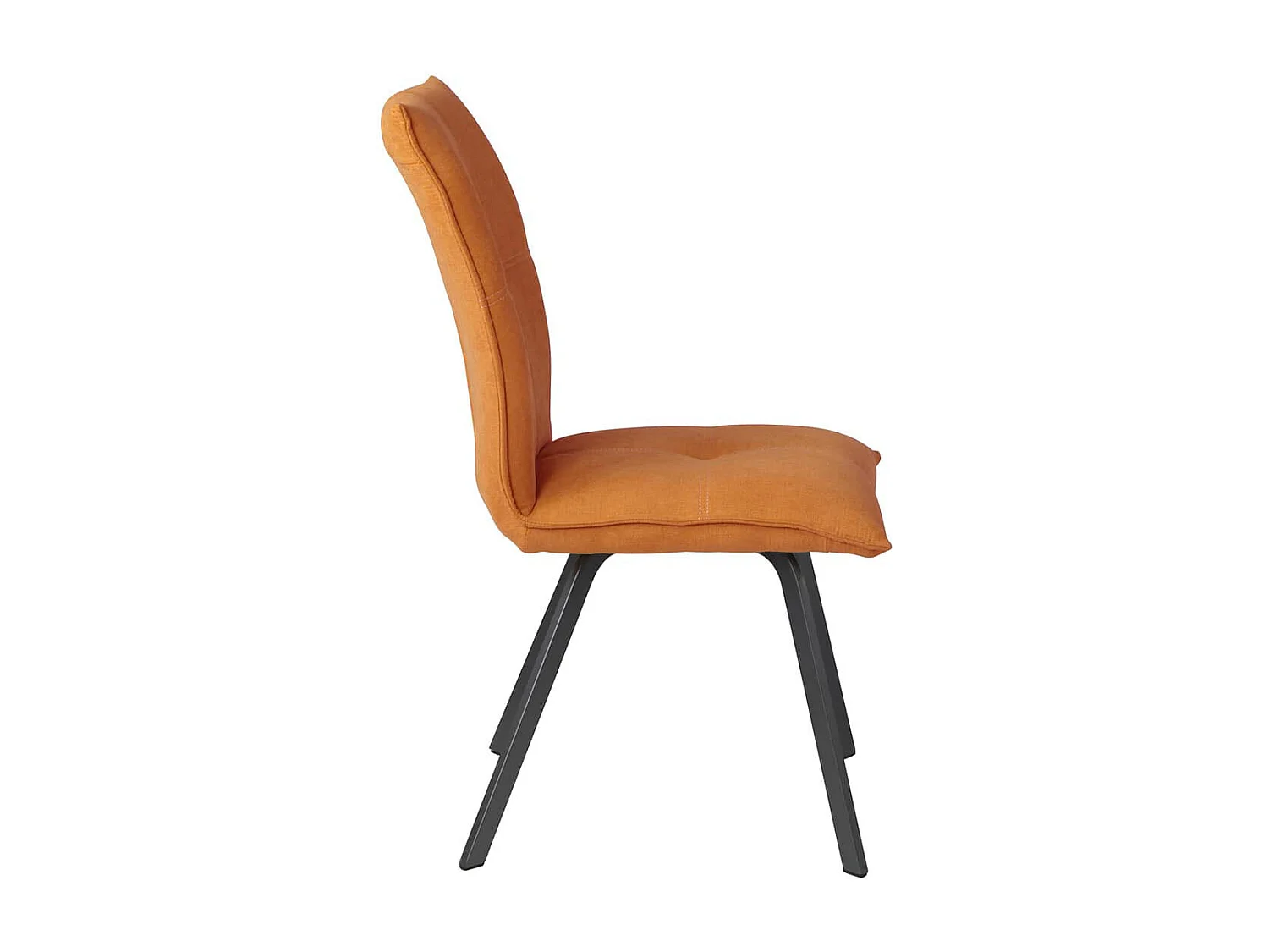 BISPO - Lot de 4 Chaises Tissu Coloris Orange