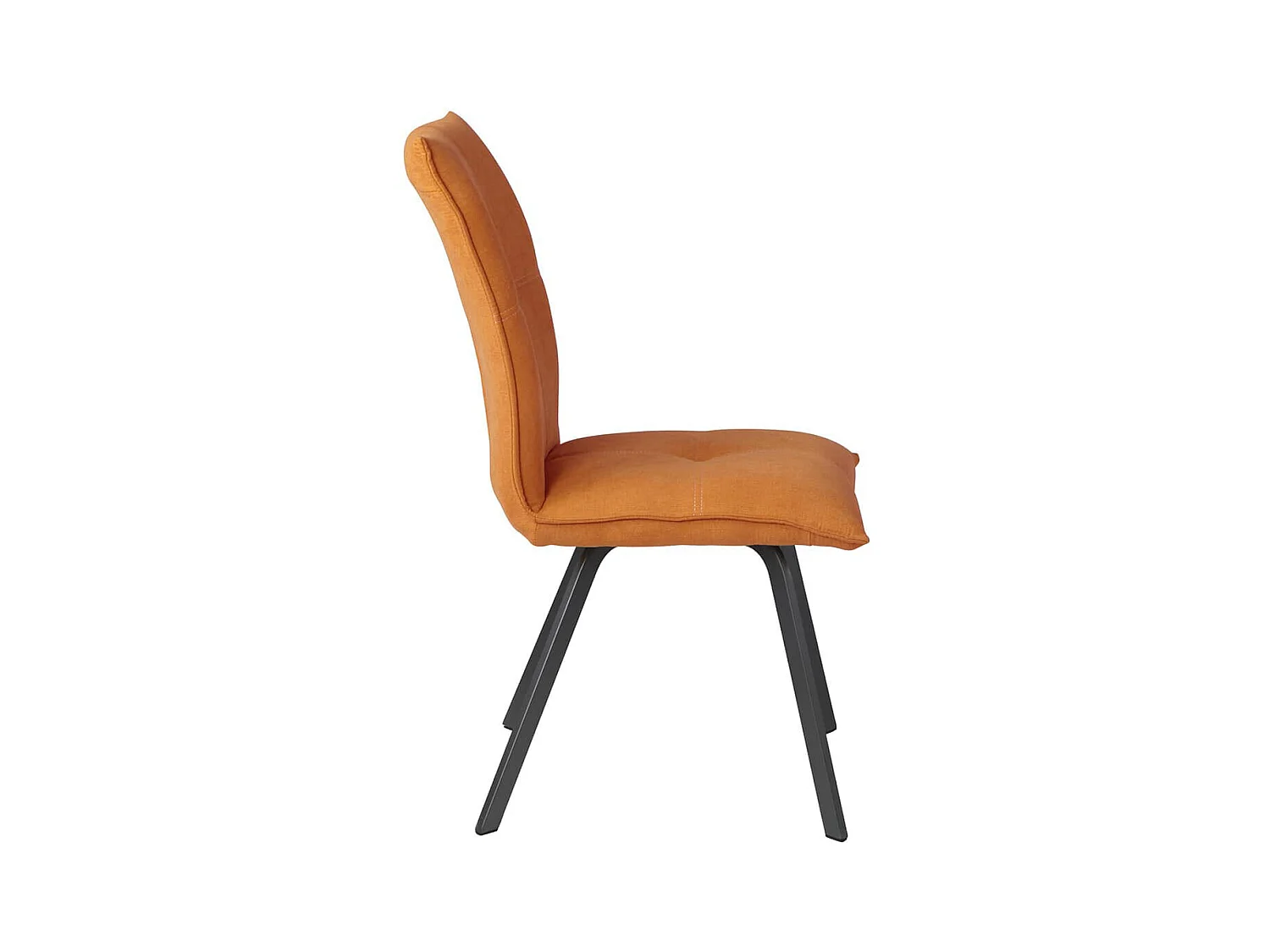 BISPO - Lot de 6 Chaises Tissu Coloris Orange
