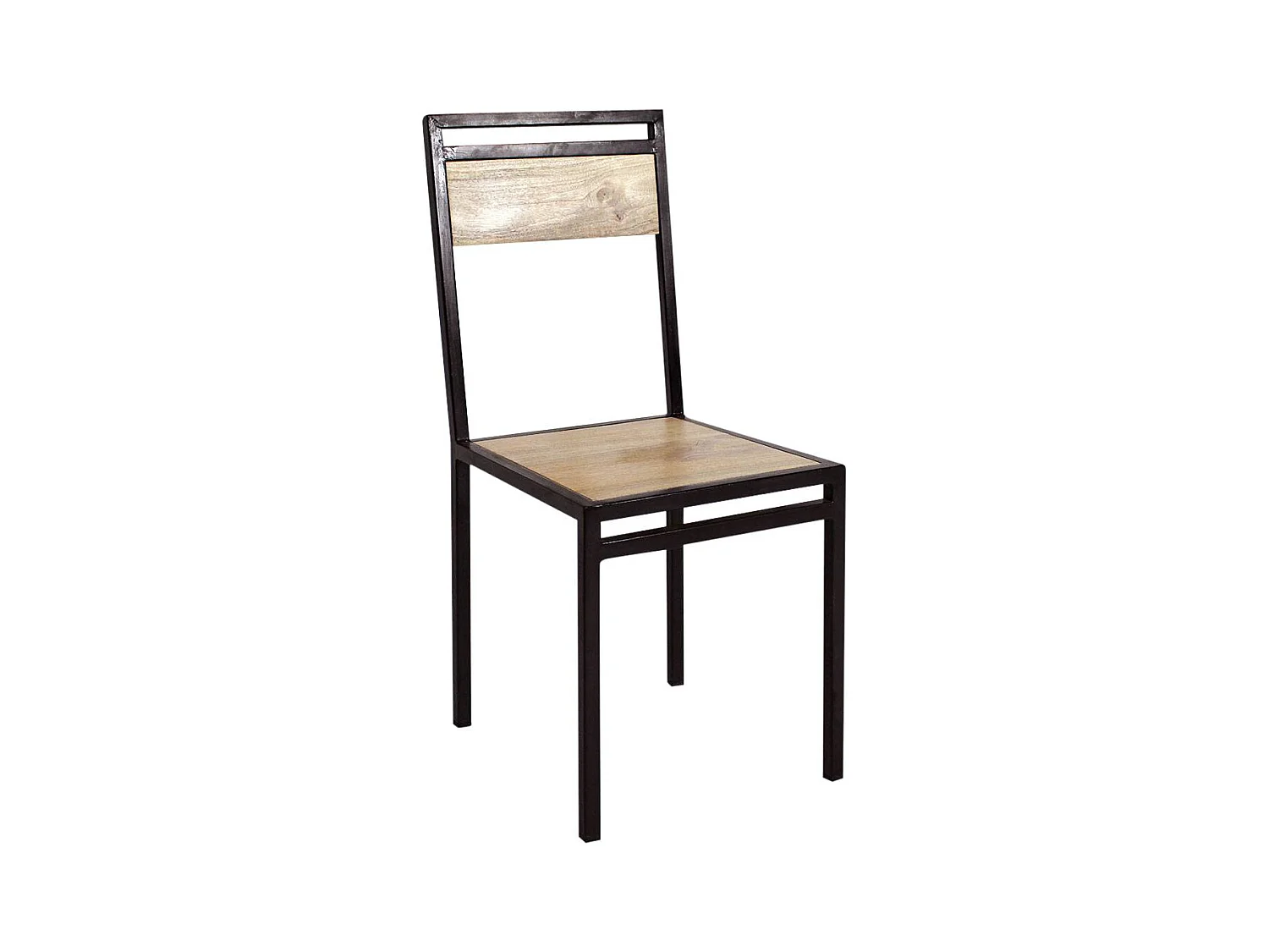 Chaise en bois de manguier New-York (lot de 2)