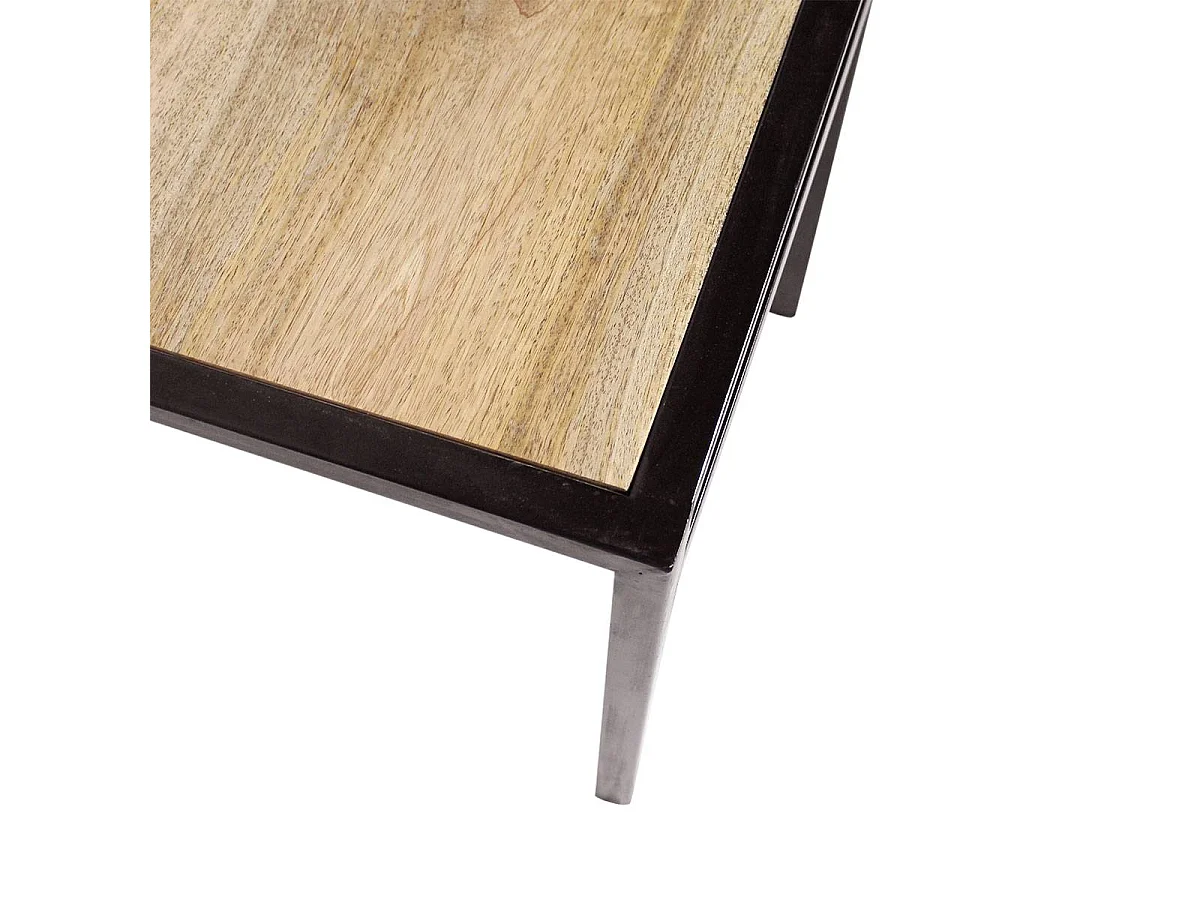 Conjunto de 2 sillas industriales de madera de mango negro para salón y comedor