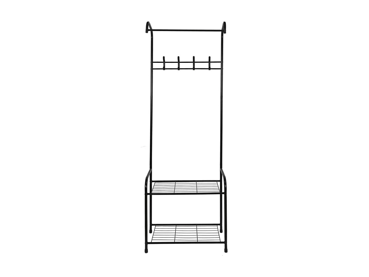 WELCOME - Penderie d'Entrée 2 Etagères 4 Crochets