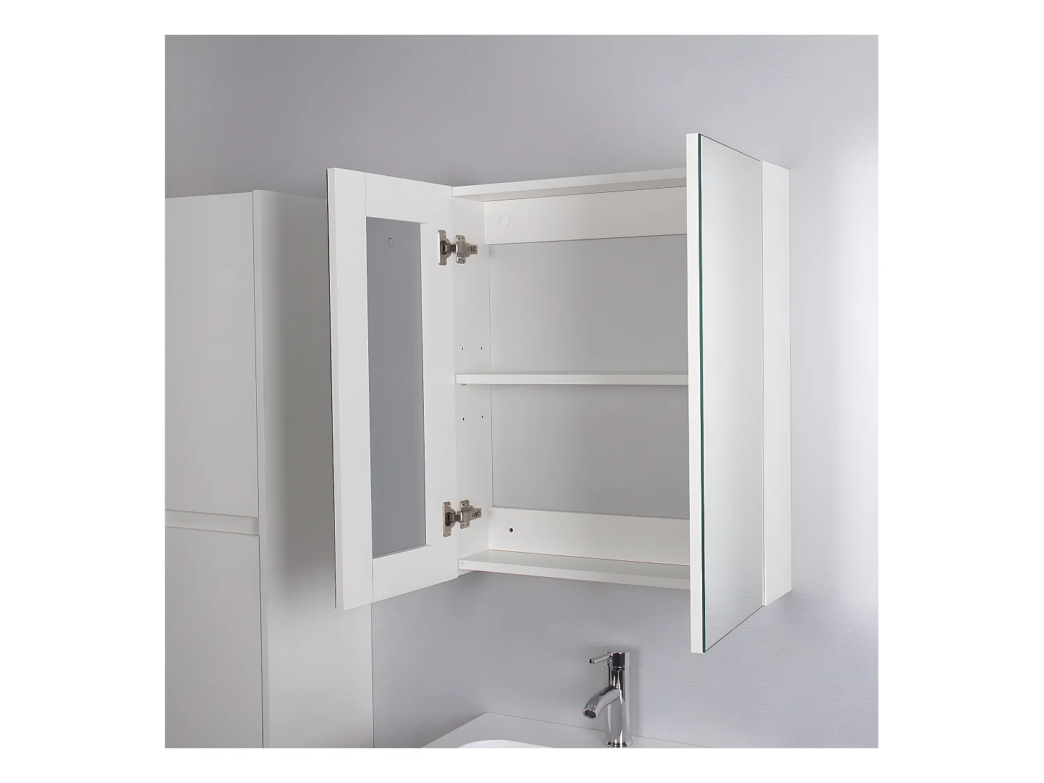 Spiegelschrank FORTINA 60 cm weiß