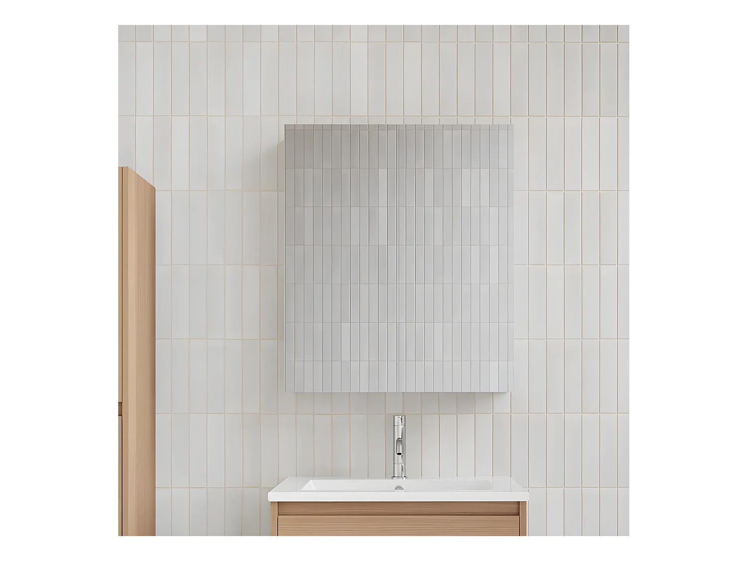 Spiegelschrank FORTINA 60 cm Eiche hell