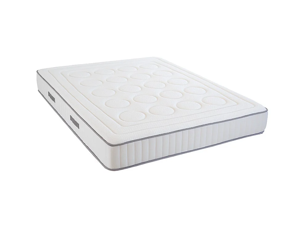 OLYMPE LITERIE | Ensemble CRISTAL 160x200 cm | Matelas Mémoire de forme + Sommier Métal