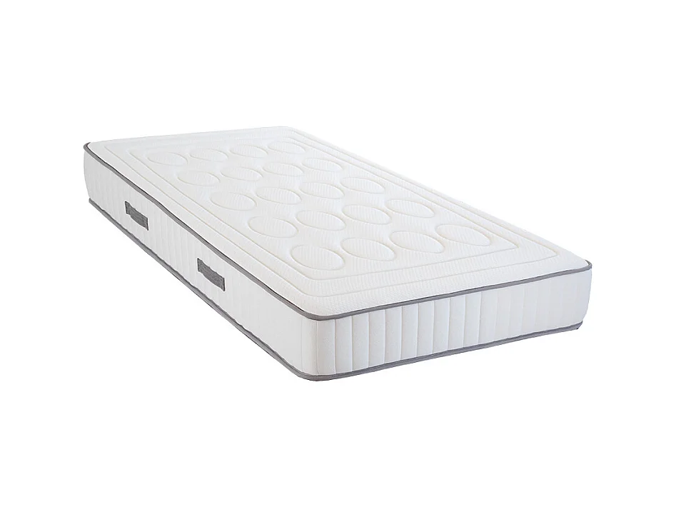 OLYMPE LITERIE | Pack Prêt à dormir CRISTAL 90x190 cm | Matelas Mémoire de forme + Sommier Métal + Accessoires