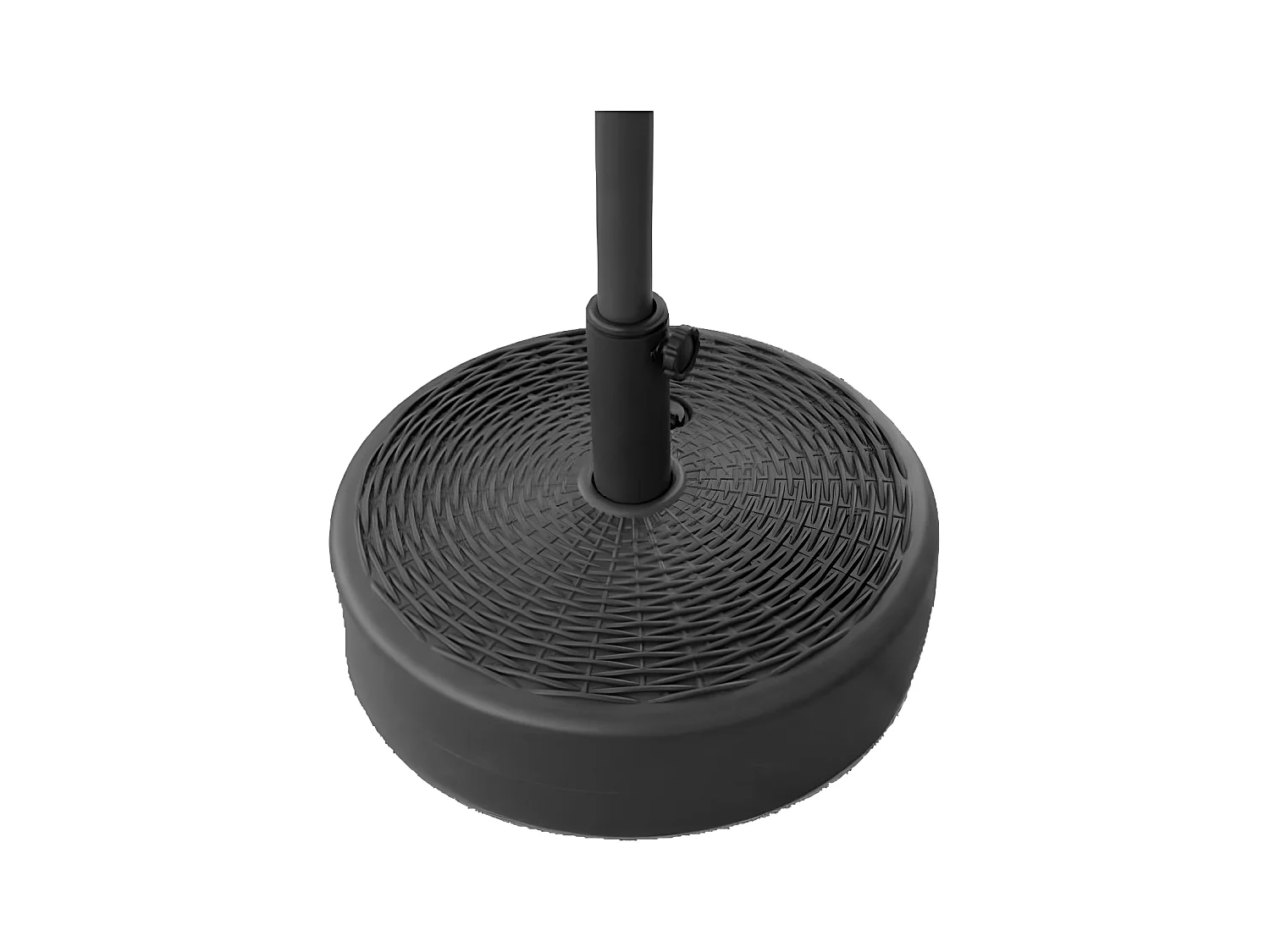 Base riempibile rotonda   per ombrellone con palo centrale, grigio