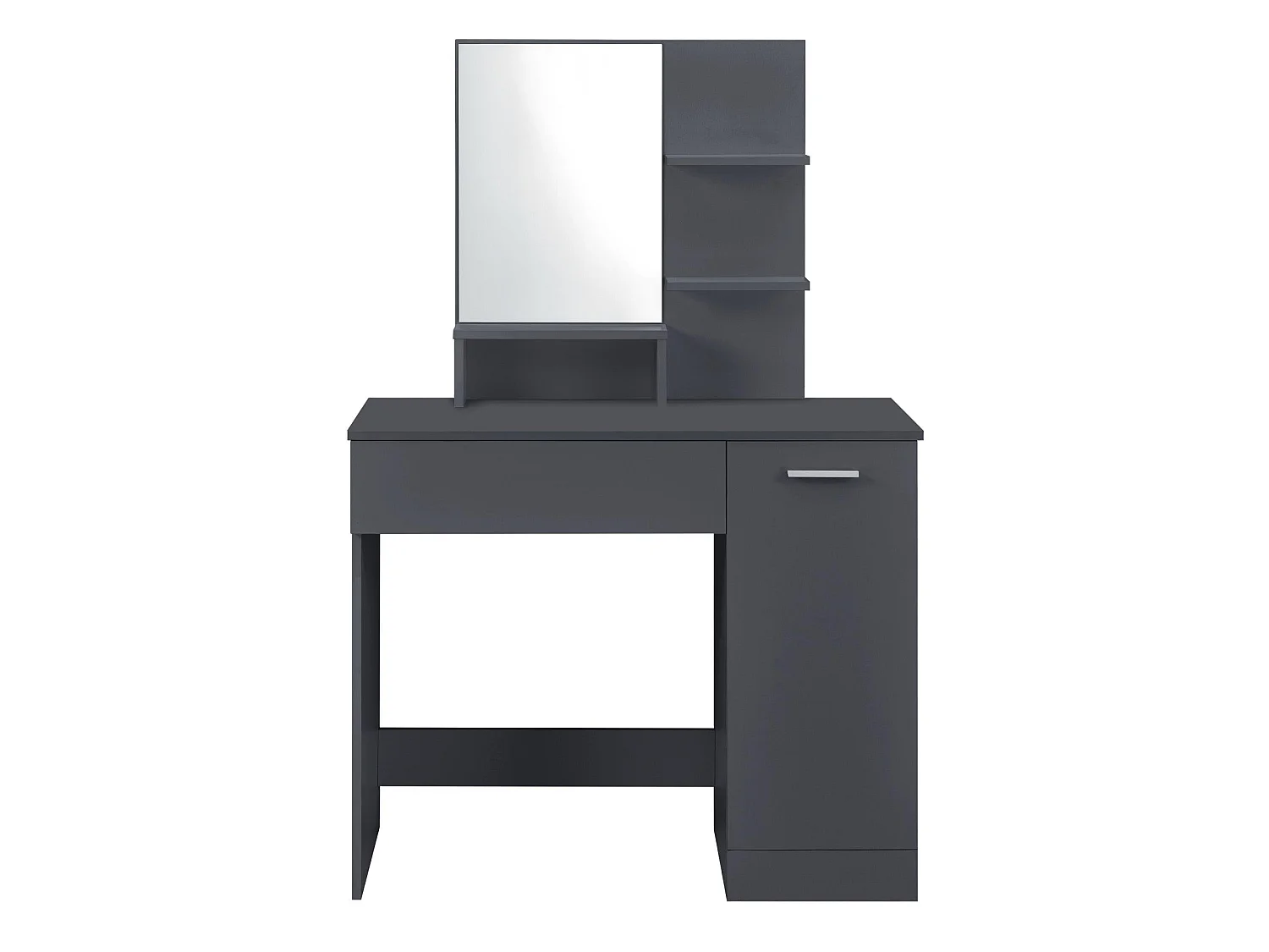 Coiffeuse design avec miroir grise 90 x 38 x 137.5 cm 03_0005027