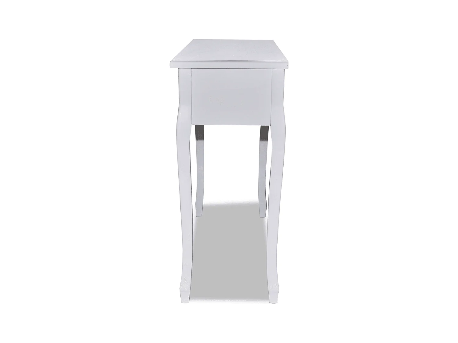 Tocador blanco con 3 cajones mueble de entrada diseño retro 1402006