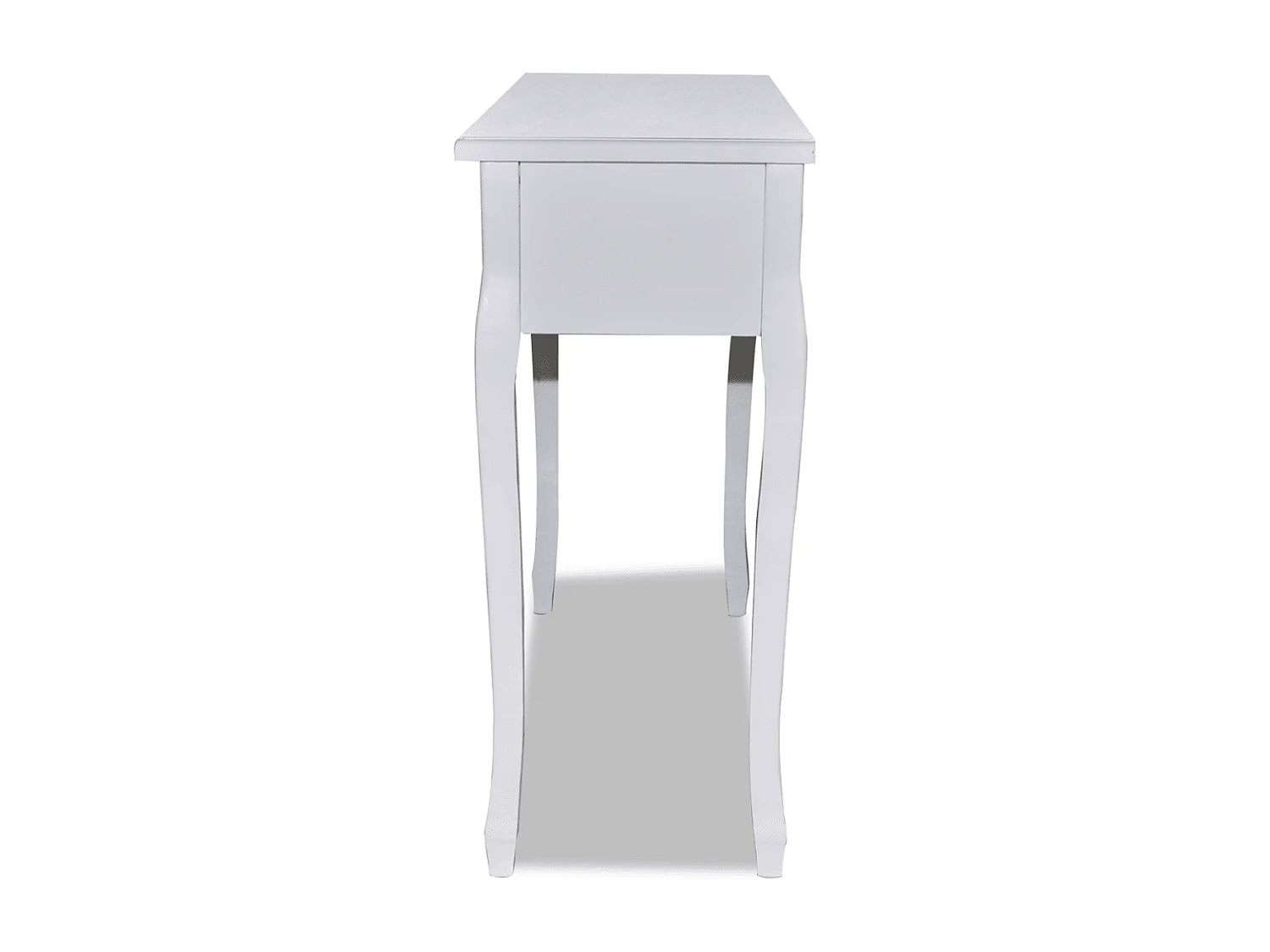 Tocador blanco con 3 cajones mueble de entrada diseño retro 1402006