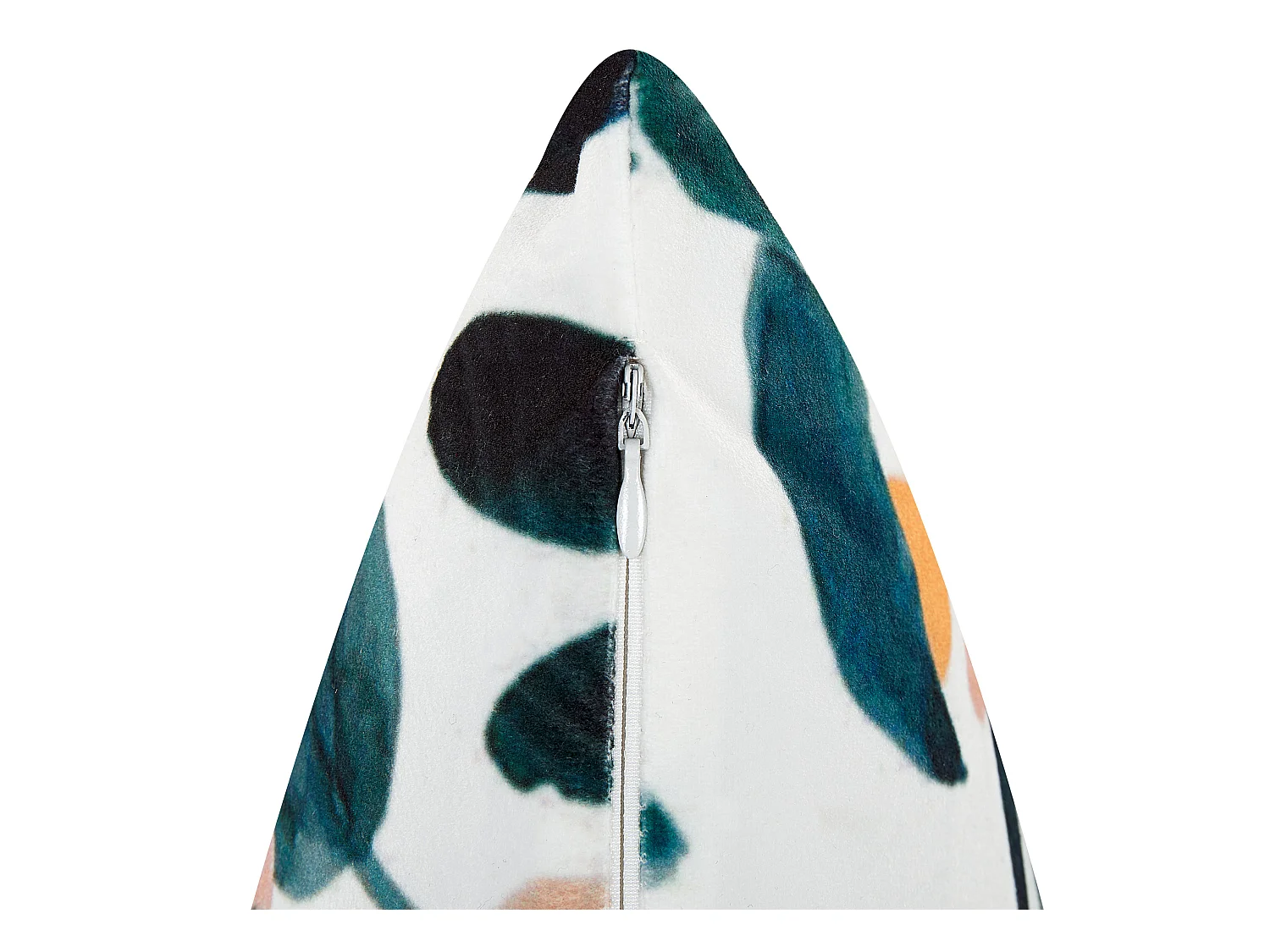 Set van 2 decoratieve kussens KNAUTIA Fluweel 45 x 45 cm Multicolor Bladpatroon