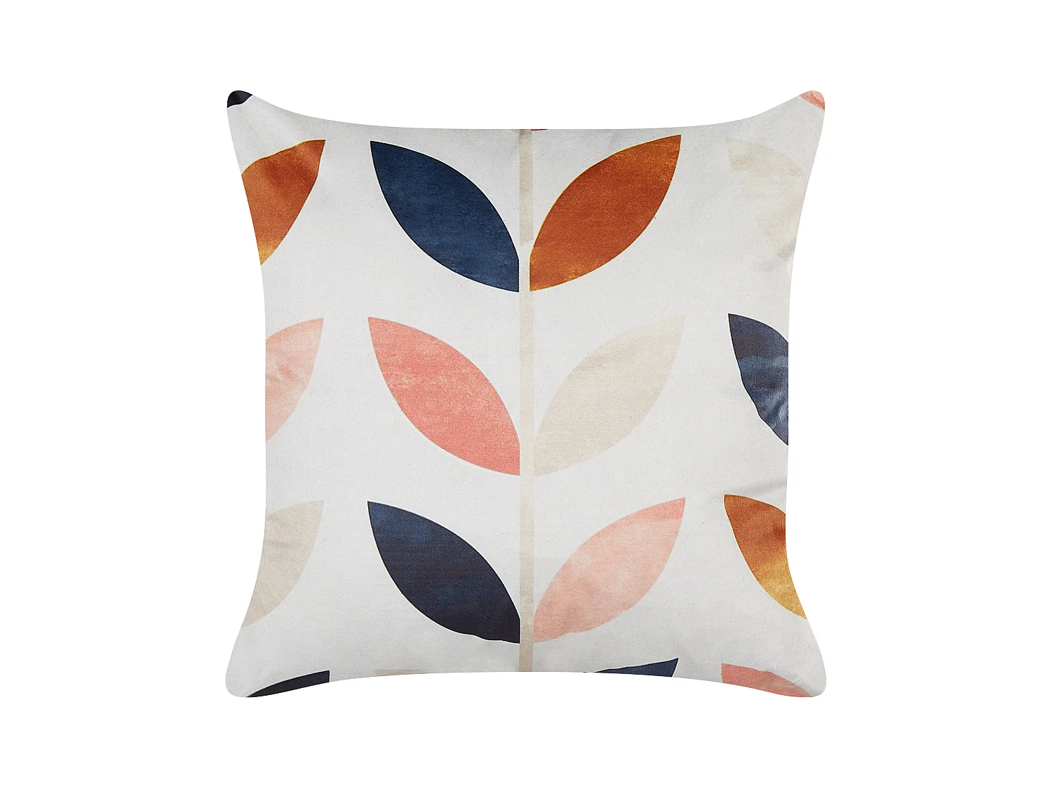 Set van 2 decoratieve kussens QUINOA Fluweel 45 x 45 cm Multicolor Bladpatroon