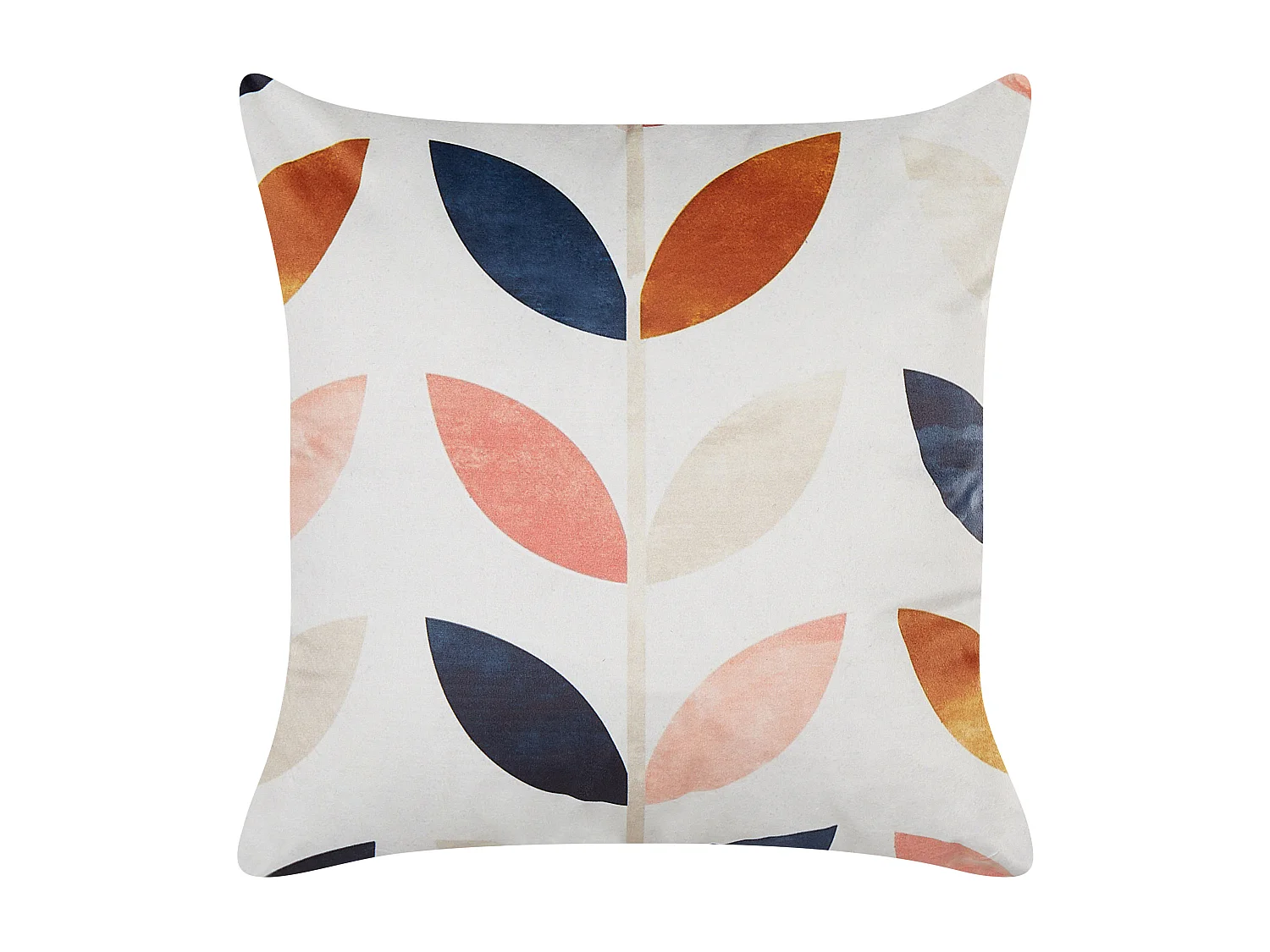 Set van 2 decoratieve kussens QUINOA Fluweel 45 x 45 cm Multicolor Bladpatroon