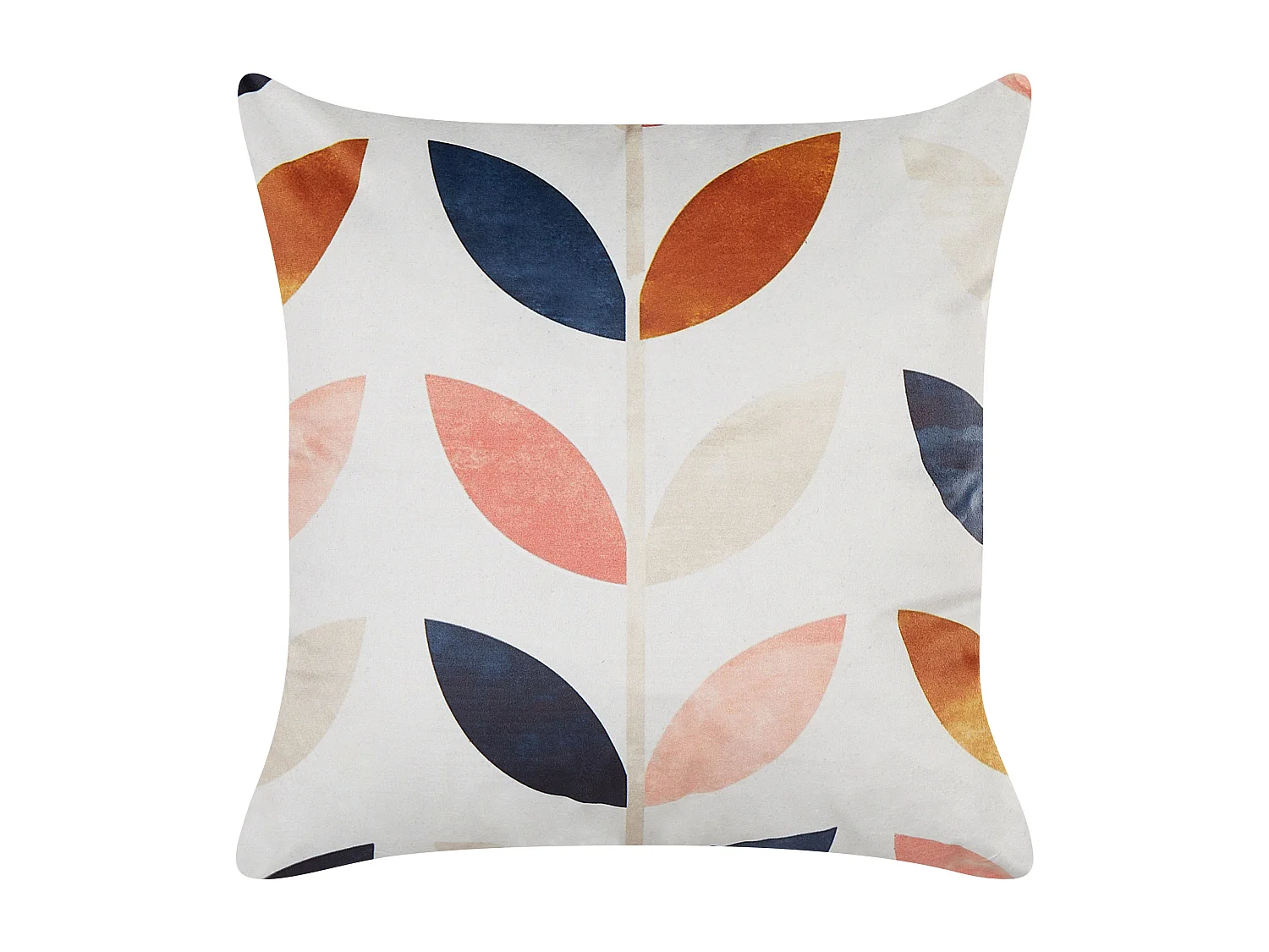 Dekokissen 2er Set QUINOA Samtstoff 45 x 45 cm Bunt Pflanzenmuster