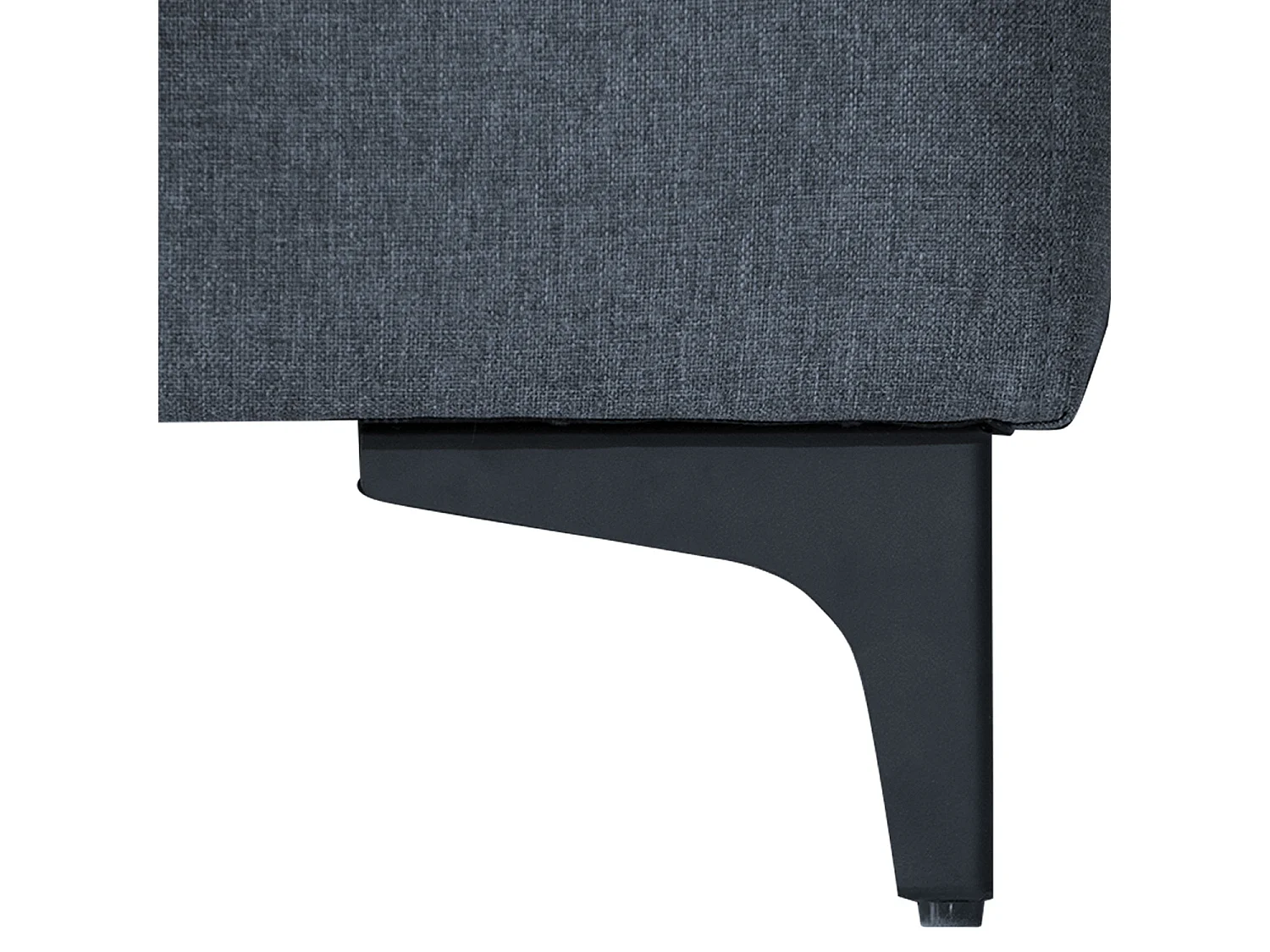 Canapé d'angle convertible LOGAN 3 places gris chiné - HAPPY GARDEN