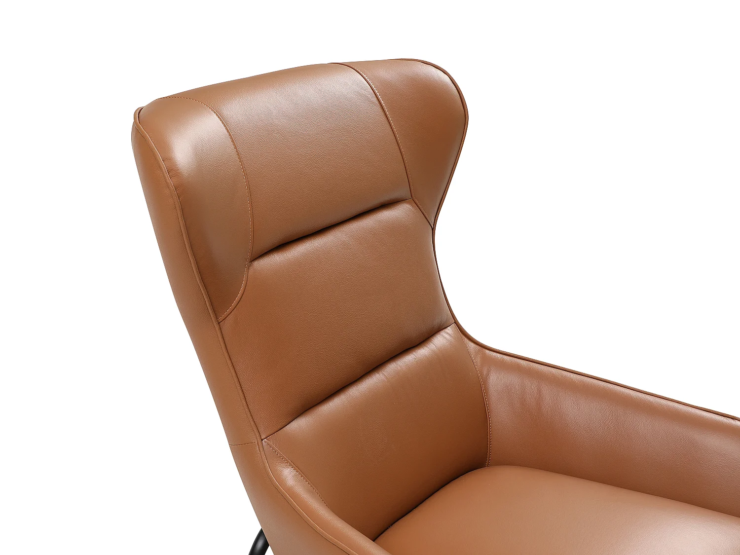 Fåtölj i camel buffelläder DINNIA