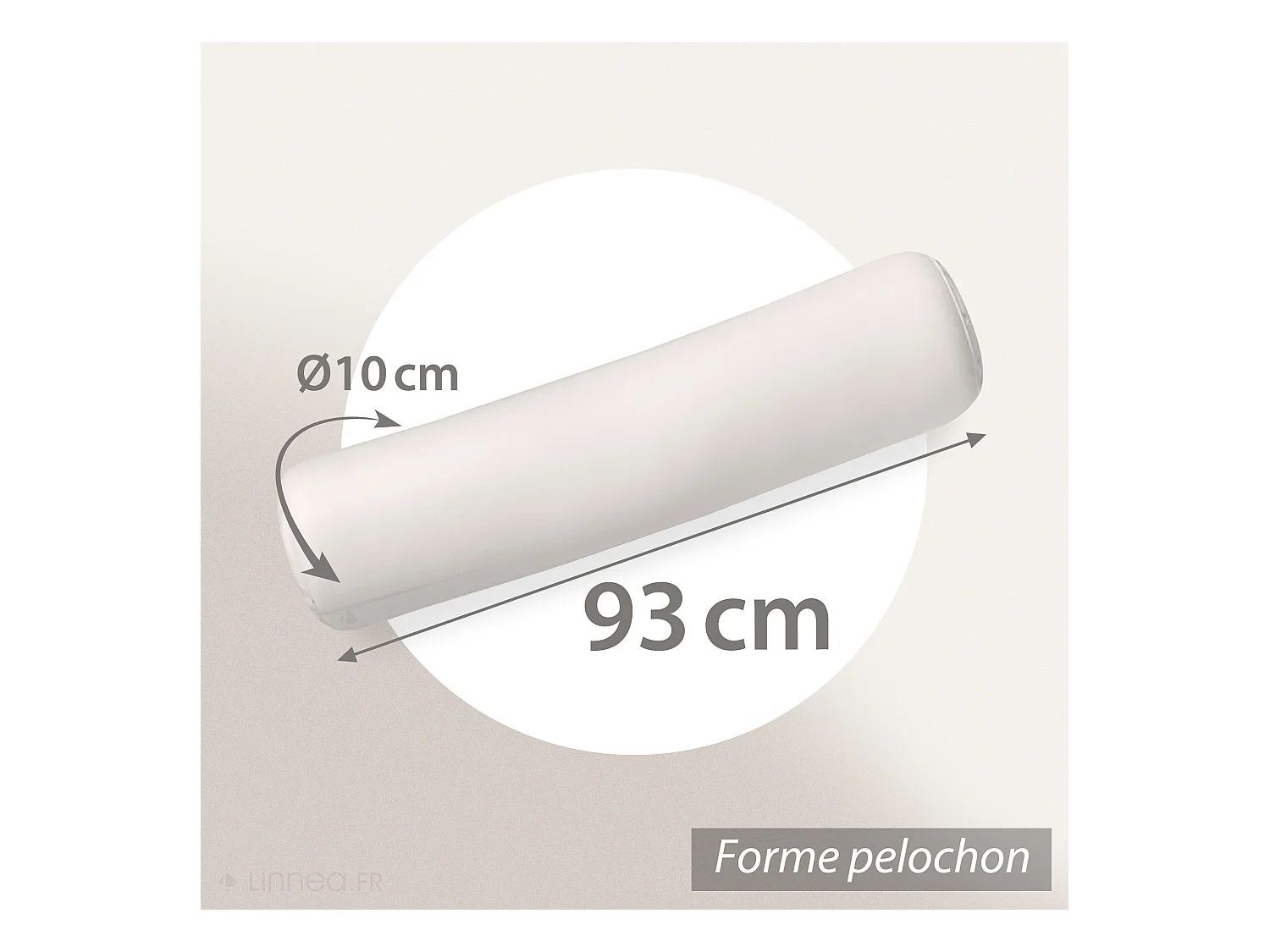 Boudin de porte à recouvrir longueur 93 cm C BOUDIN Blanc