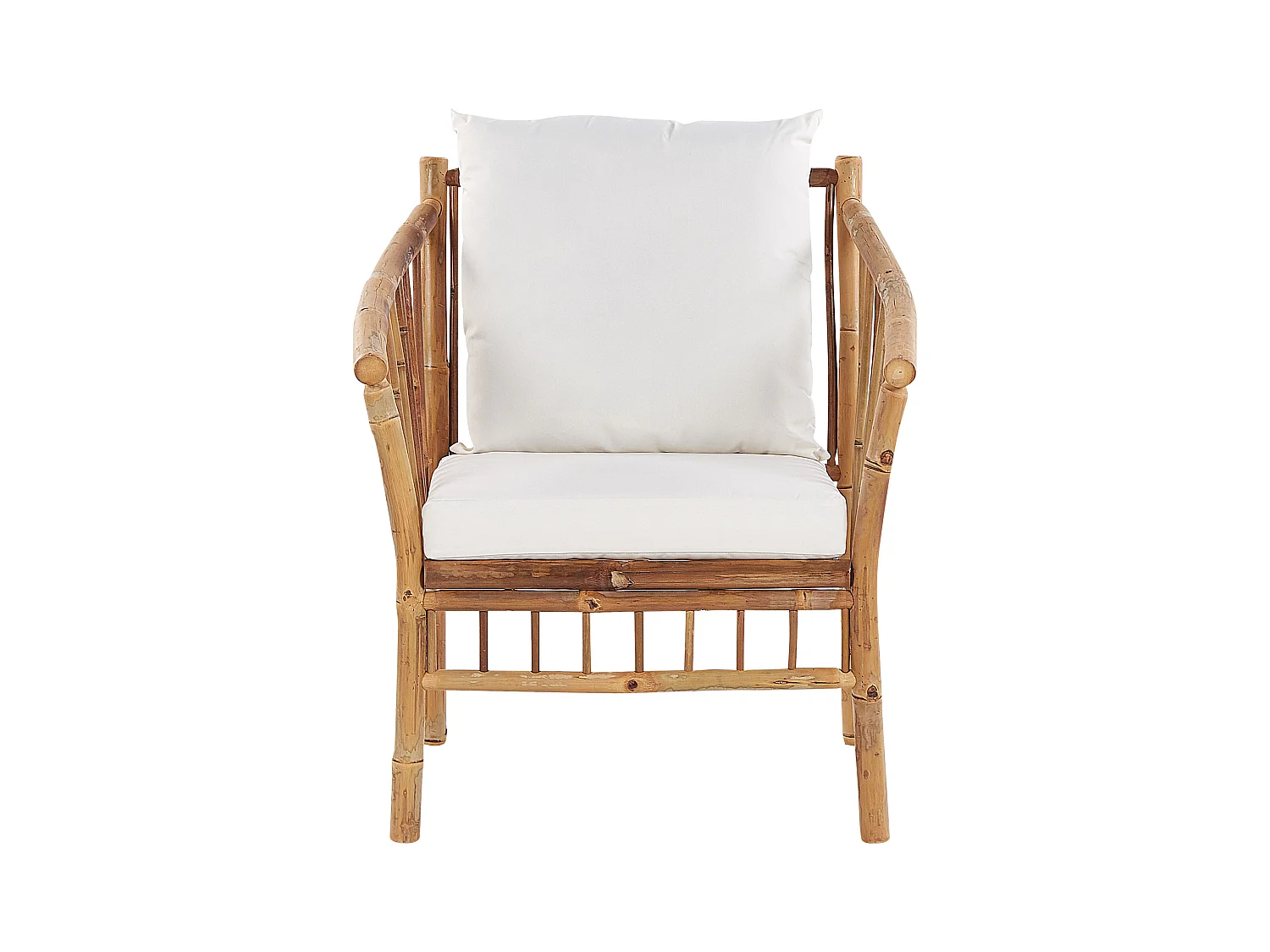 Zestaw ogrodowy ze stolikiem dla 4 osób MAGGIORE Drewno bambusowe Jasnobrązowy