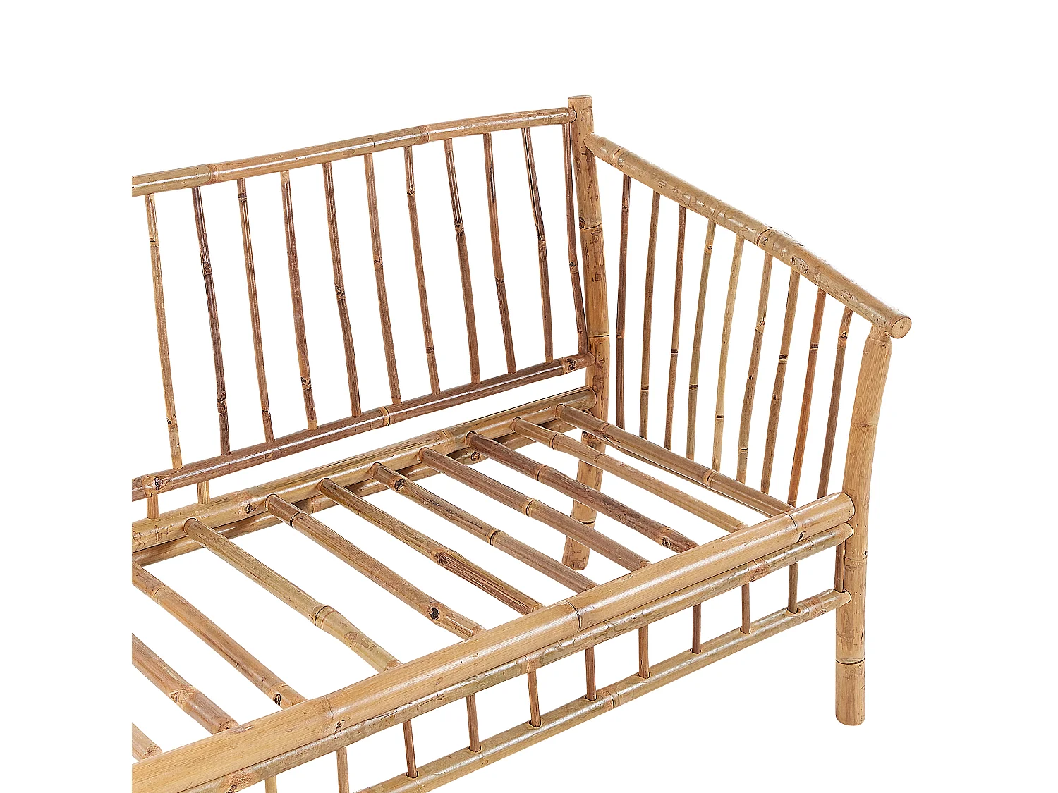 Ensemble de salon de jardin avec table 4 places MAGGIORE Bambou Marron clair