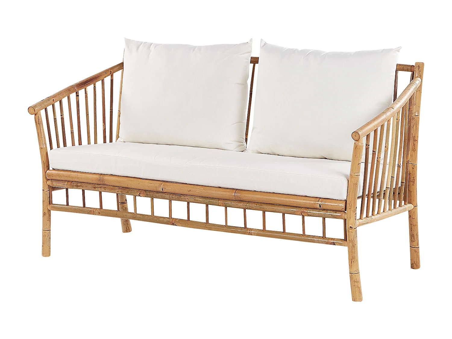 Set da giardino con tavolo 4 posti MAGGIORE Legno di bambù Marrone chiaro