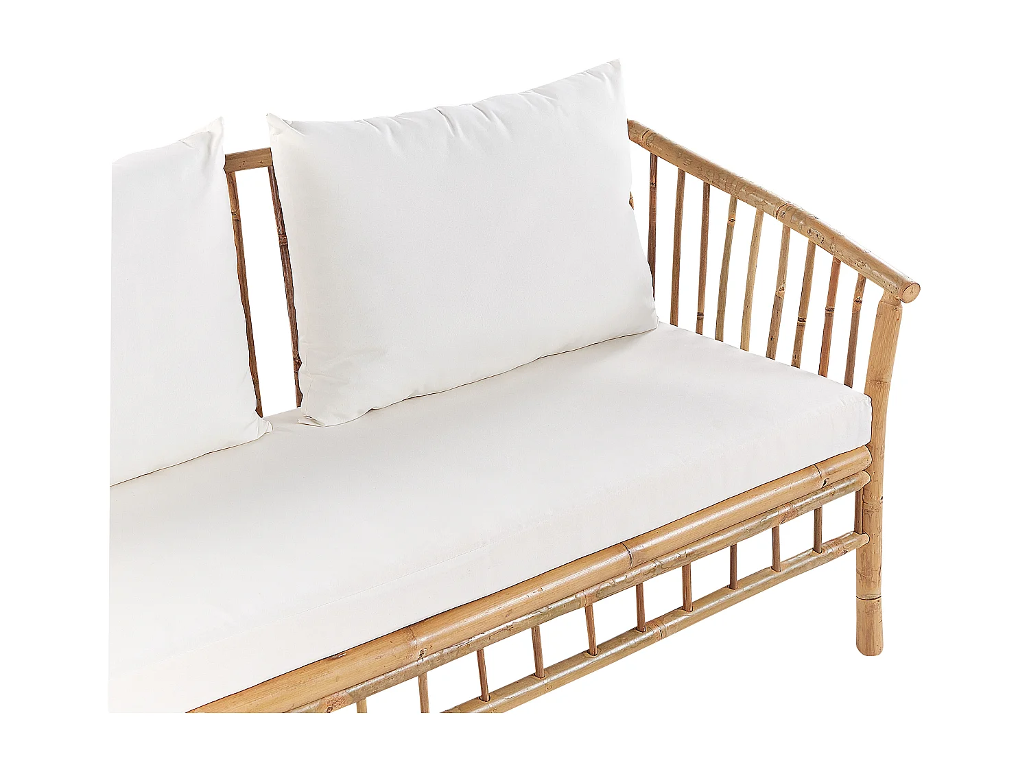 Set da giardino con tavolo 4 posti MAGGIORE Legno di bambù Marrone chiaro