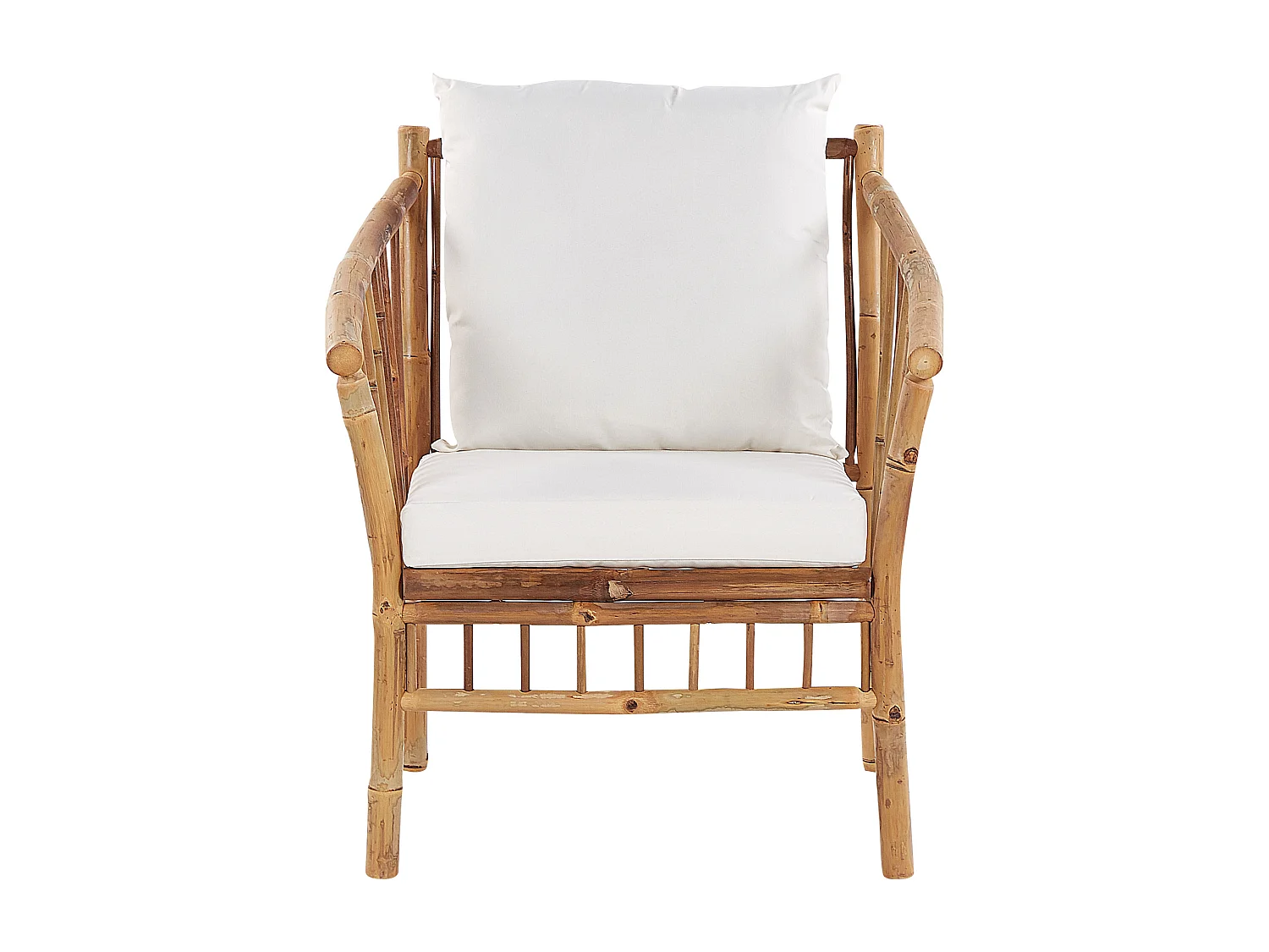 Set da giardino con tavolo 4 posti MAGGIORE Legno di bambù Marrone chiaro