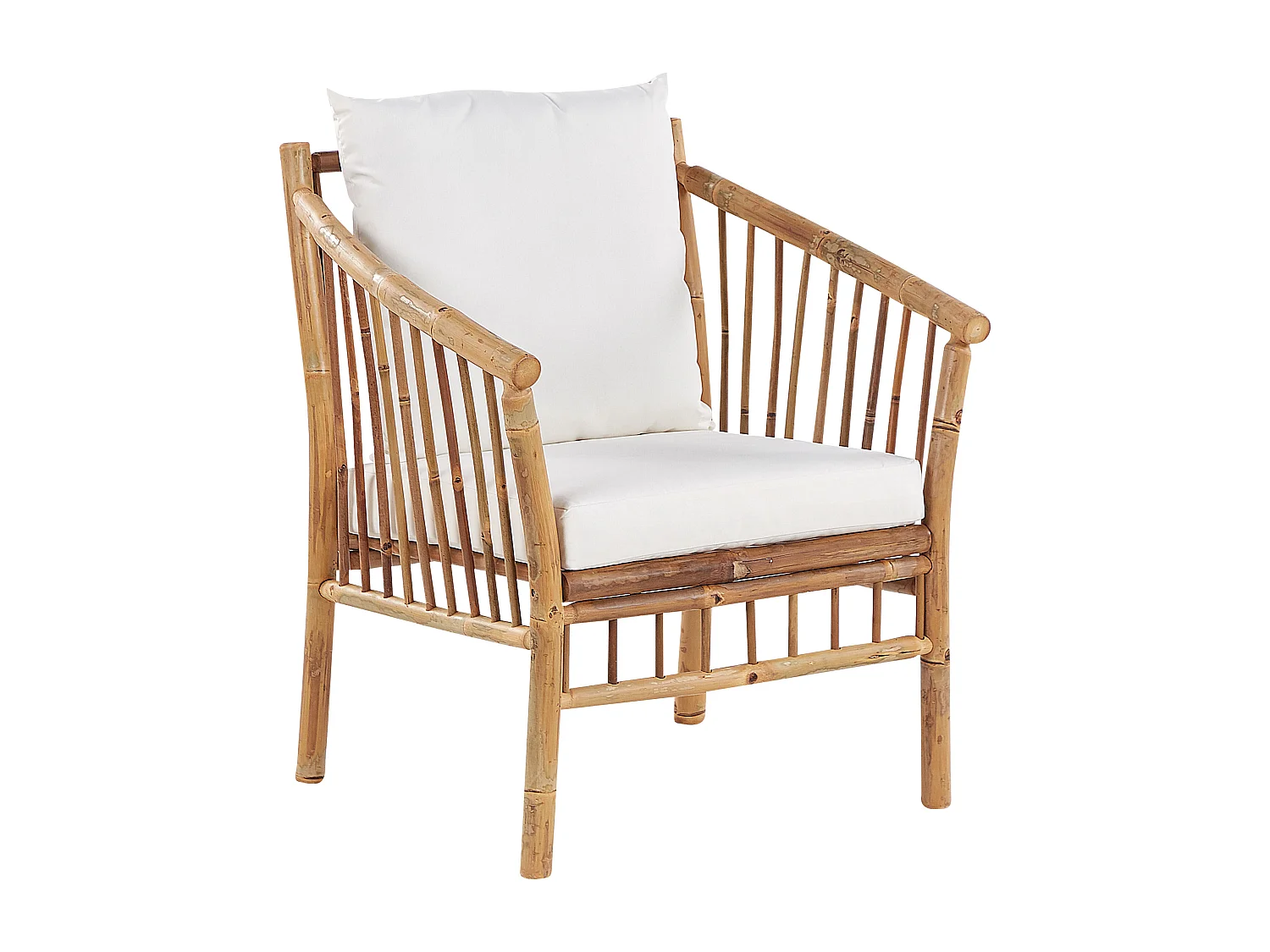 Set da giardino con tavolo 4 posti MAGGIORE Legno di bambù Marrone chiaro