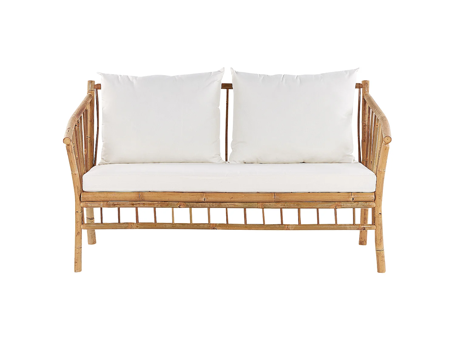 Set da giardino con tavolo 4 posti MAGGIORE Legno di bambù Marrone chiaro