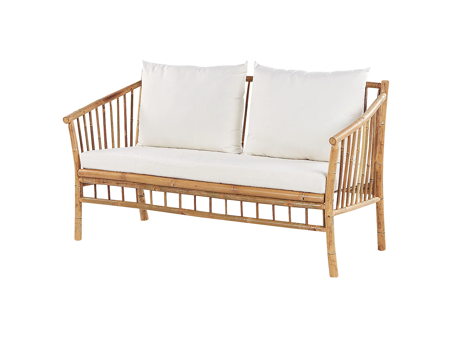 Set da giardino con tavolo 4 posti MAGGIORE Legno di bambù Marrone chiaro