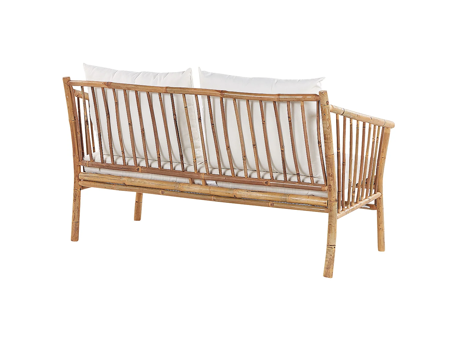 Set da giardino con tavolo 4 posti MAGGIORE Legno di bambù Marrone chiaro