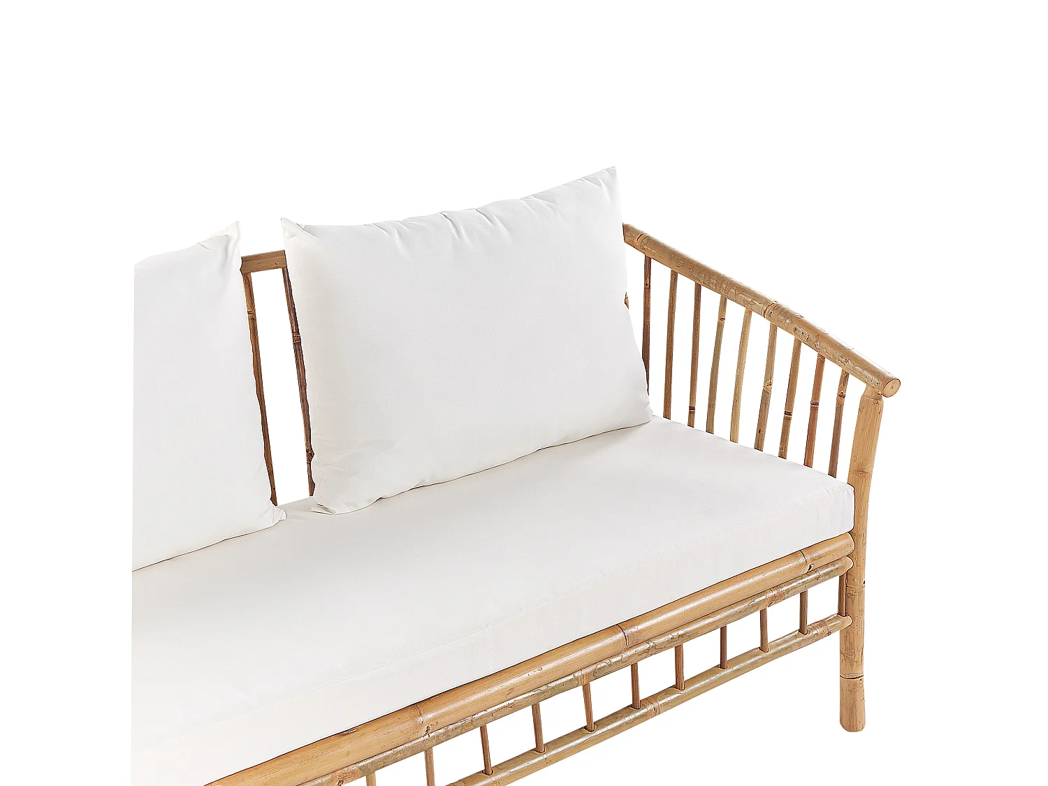 Set da giardino con tavolo 4 posti MAGGIORE Legno di bambù Marrone chiaro