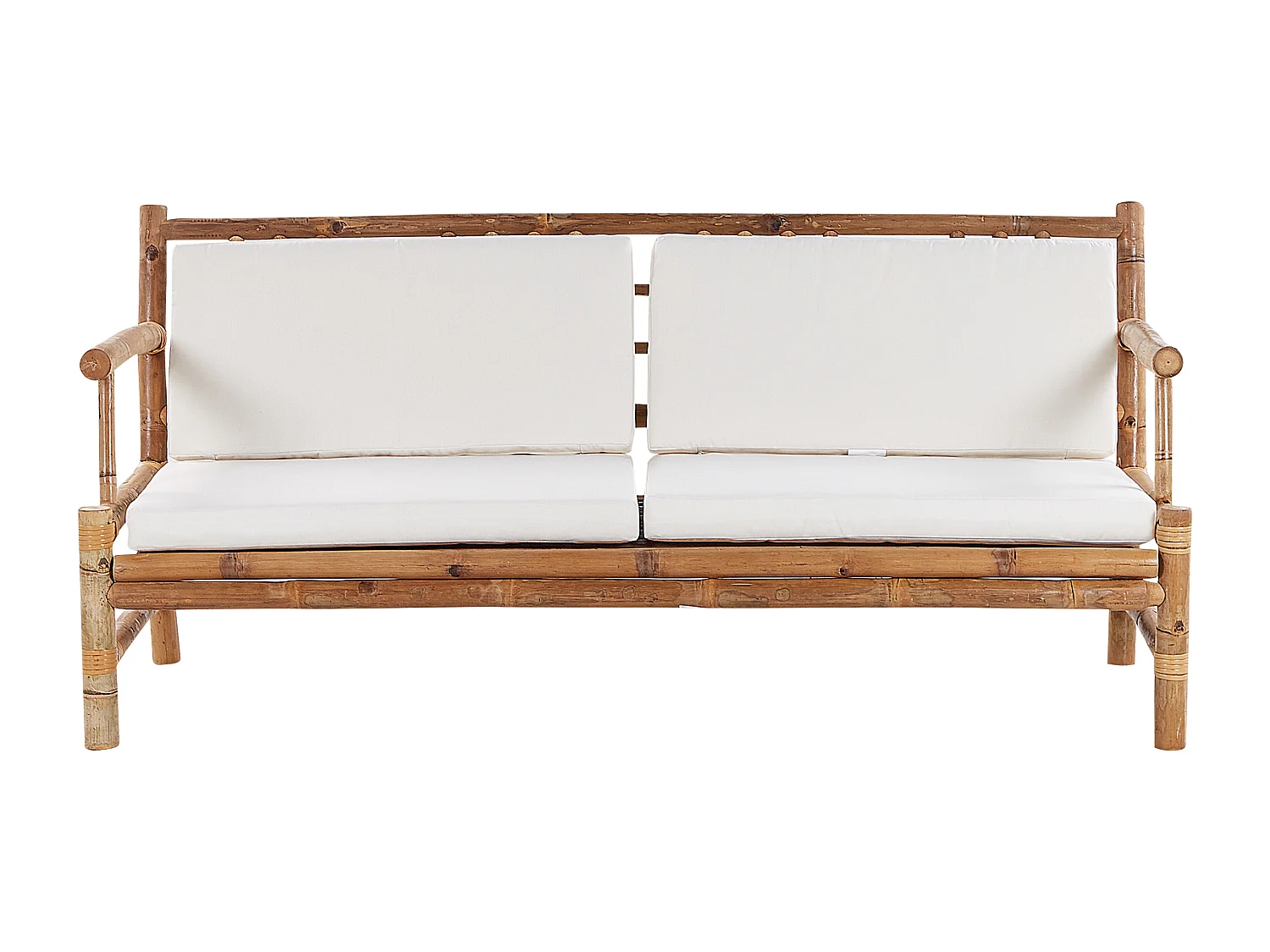 Zestaw ogrodowy ze stolikiem dla 4 osób RICCIONE Drewno bambusowe Jasnobrązowy