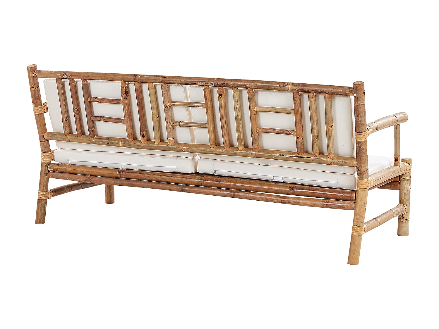 Zestaw ogrodowy ze stolikiem dla 4 osób RICCIONE Drewno bambusowe Jasnobrązowy